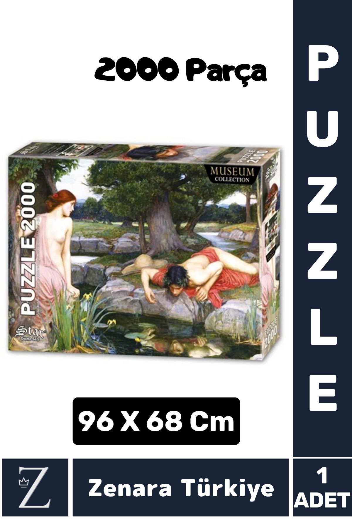 Zenara Eğlenceli Eğitici El Göz Görsel Algı Hafıza Beceri Geliştirici 2000 Parça PUZZLE YANKI VE NERGİS