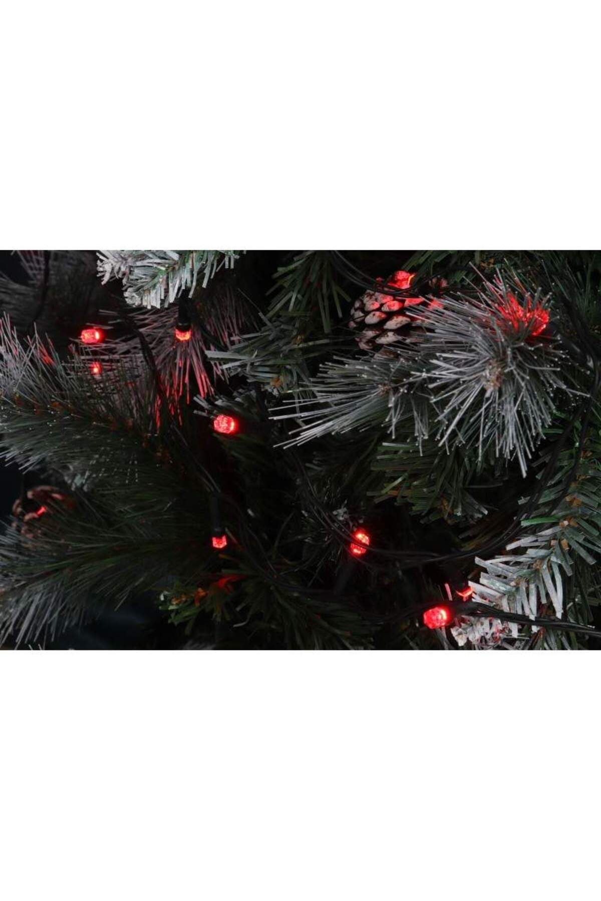 SIKS-Linear LED Installation, with 100 LEDs, 8 m long, dark green wire, Red 6
