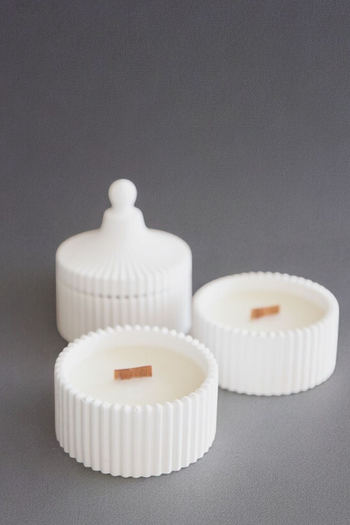 Celine Decor 2 Takım ve Sunumluk - Dekoratif Obje içlerinde - Soya Wax Mum
