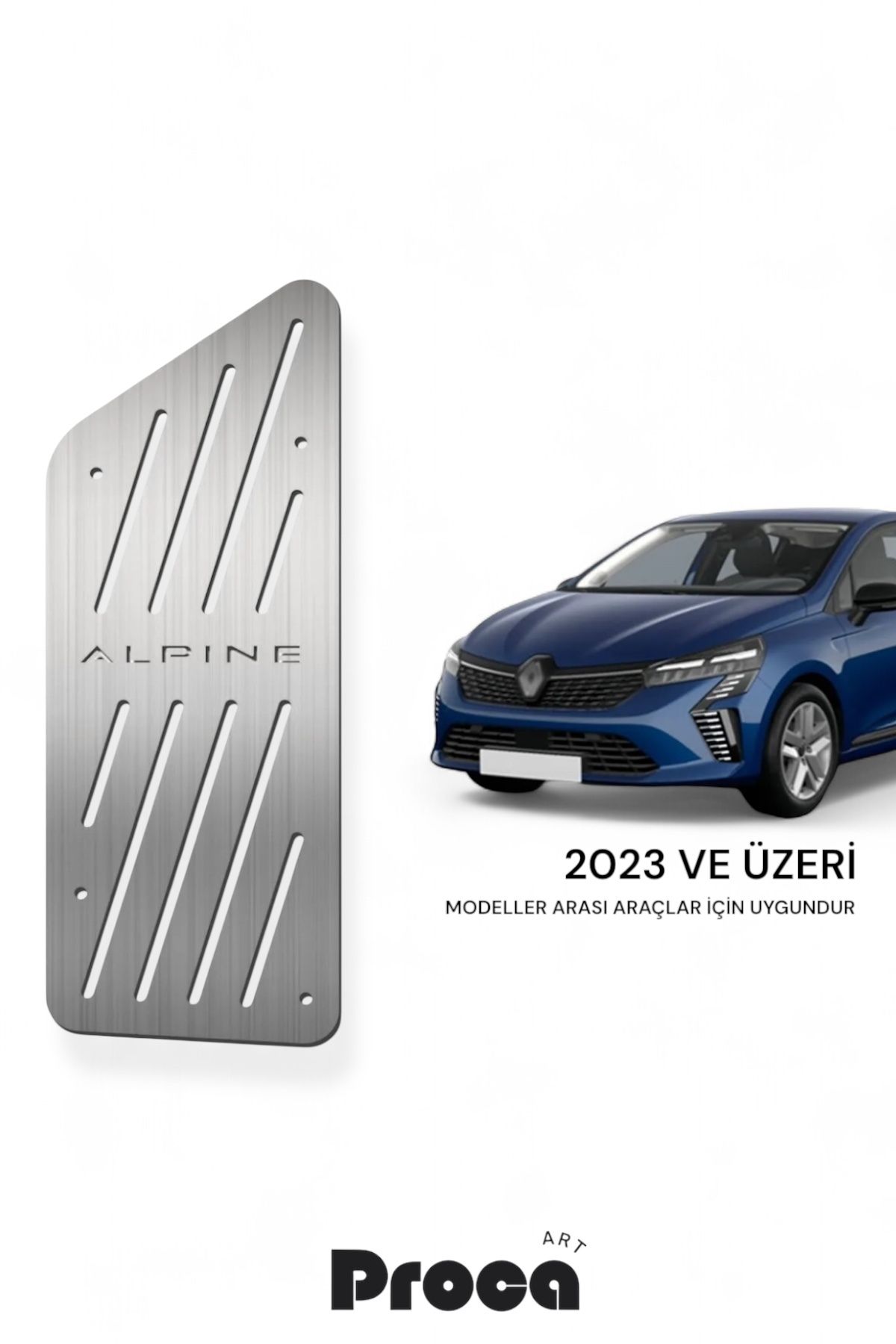 PROCAART Renault Clio 5 Alpine Krom Ayak Dinlendirme Pedalı 2023 ve Üzeri