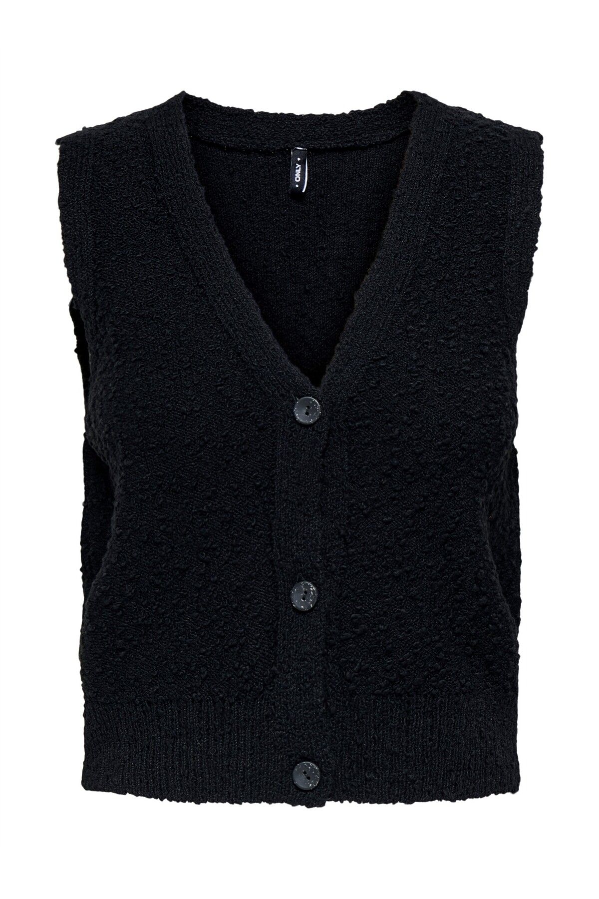 ONLY ONLALVILDA SL WAISTCOAT CC KNT Kadın Siyah Kazak - O15339653