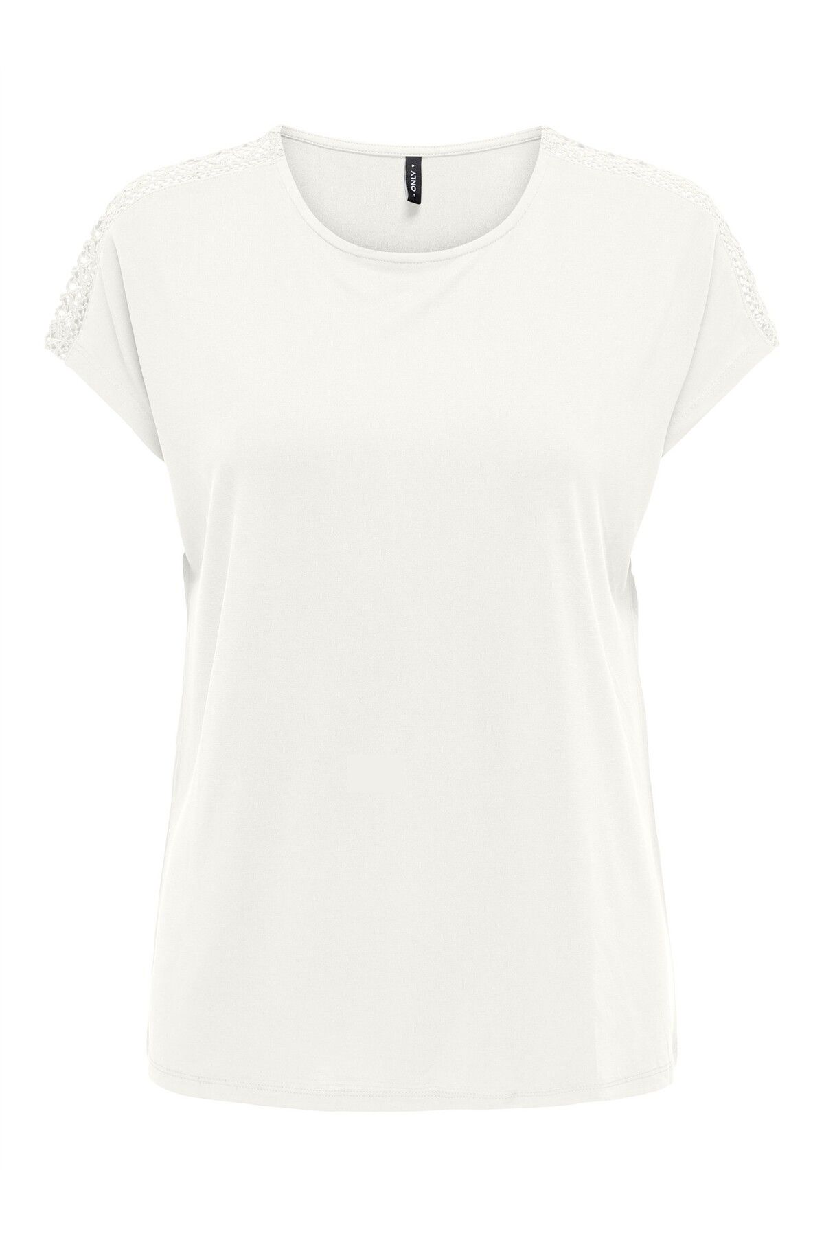 ONLY ONLFREE LIFE CAPSLEEVE LACE TOP JRS Kadın Beyaz Bluz - 15343488