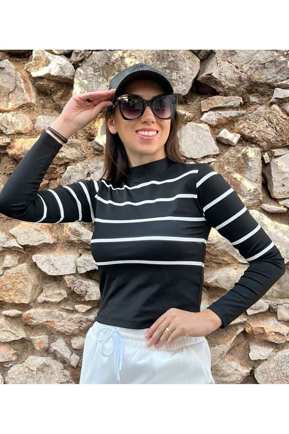 dsnstore Kollu Çizgili bady