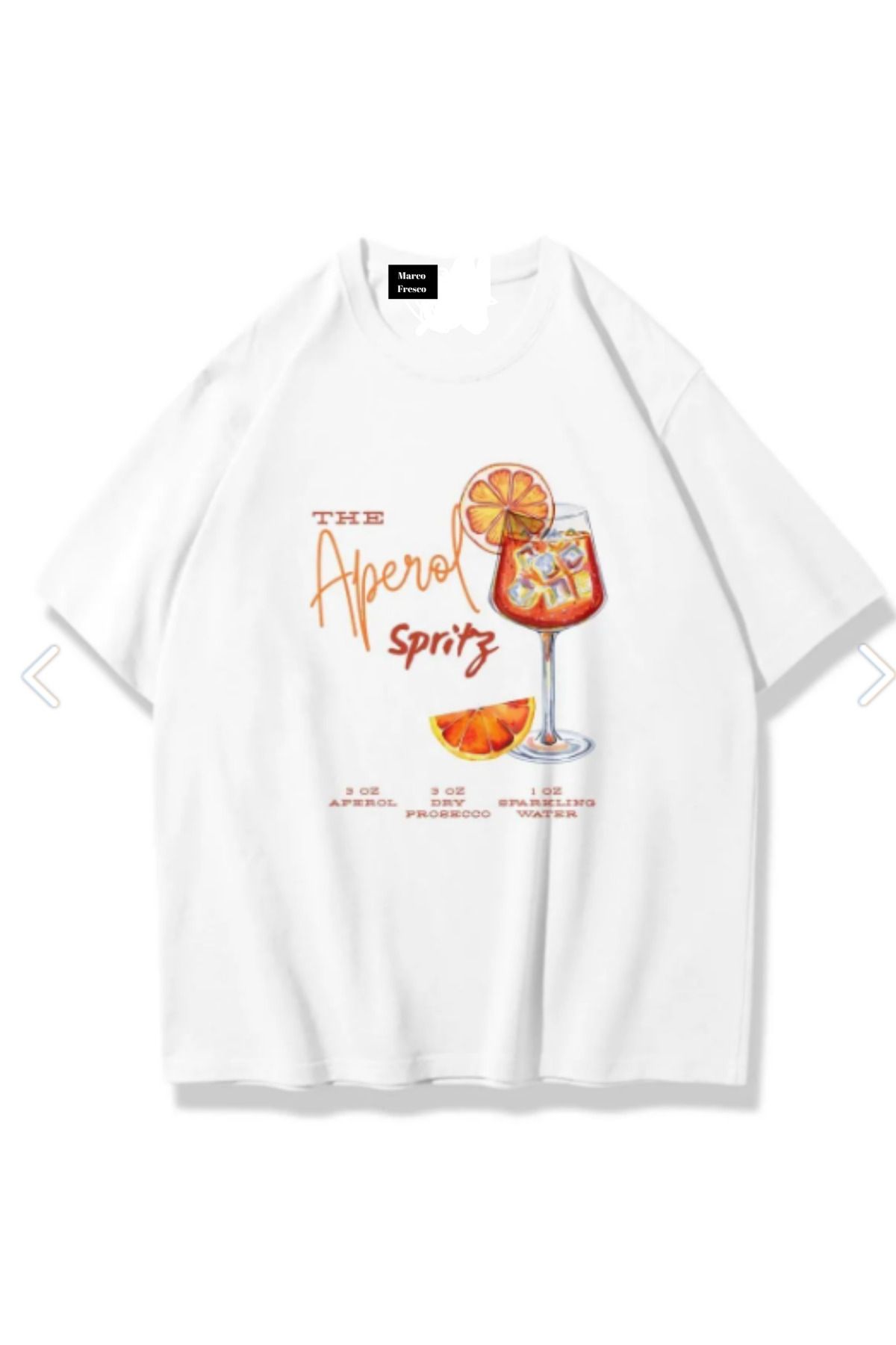 Marco Fresco Unisex Aperol Spiritz Oversize Tshirt