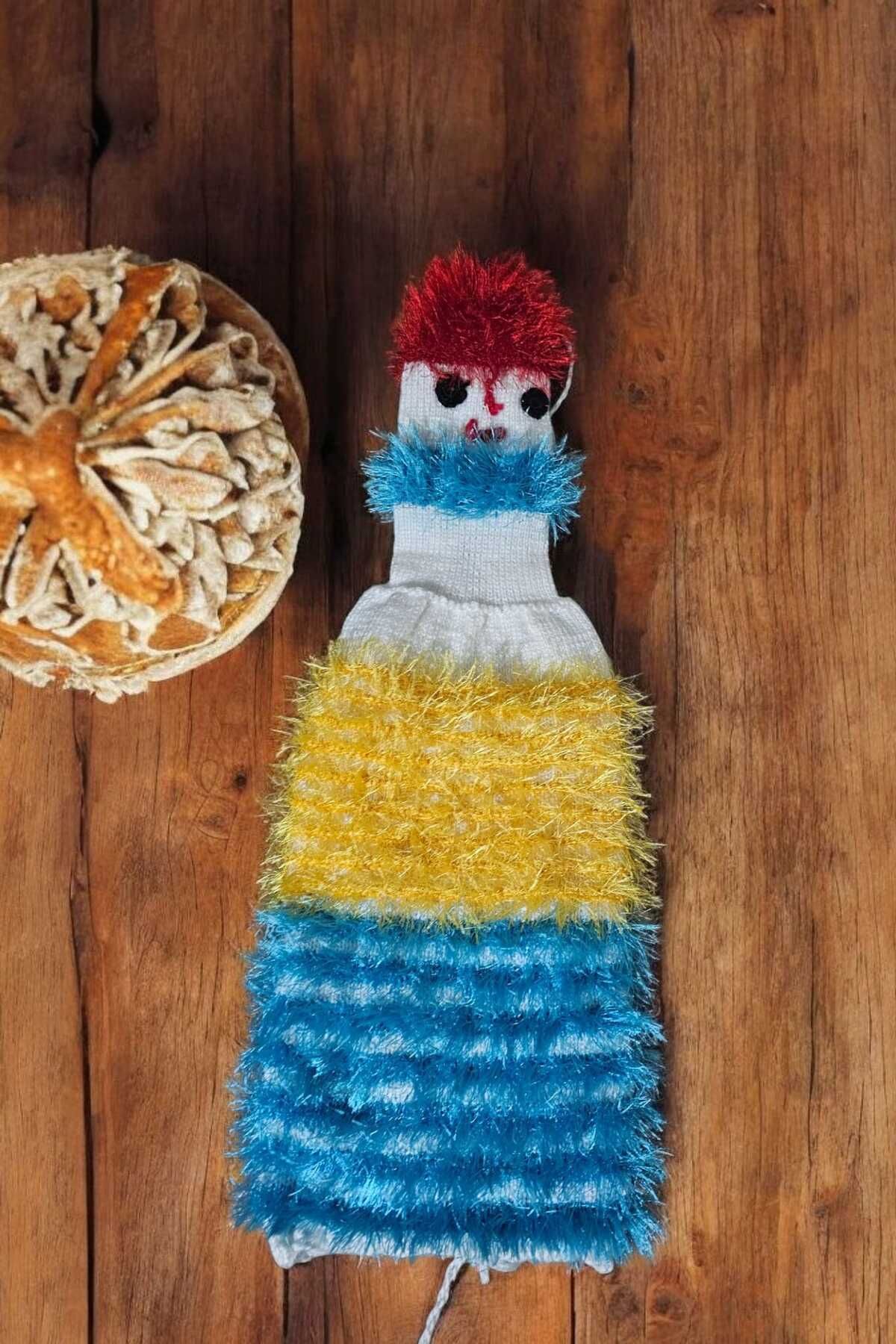 Örgü Sanatı DilekÇak El Örgüsü Mutfak Organizer Poşetlik, Poşet Torbası, Çeyizlik