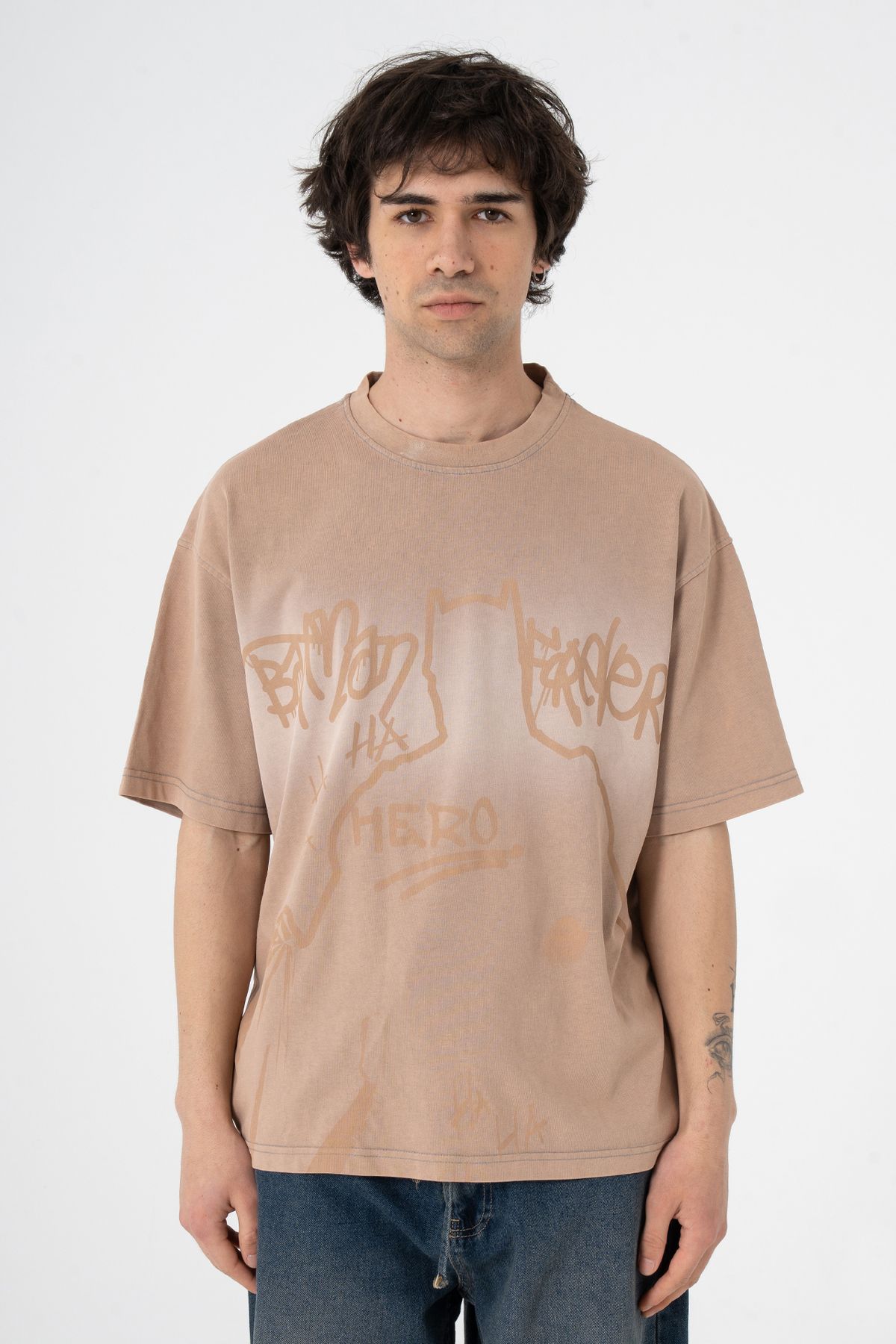 ATE WEAR Oversize Batman Forever Premium Tişört