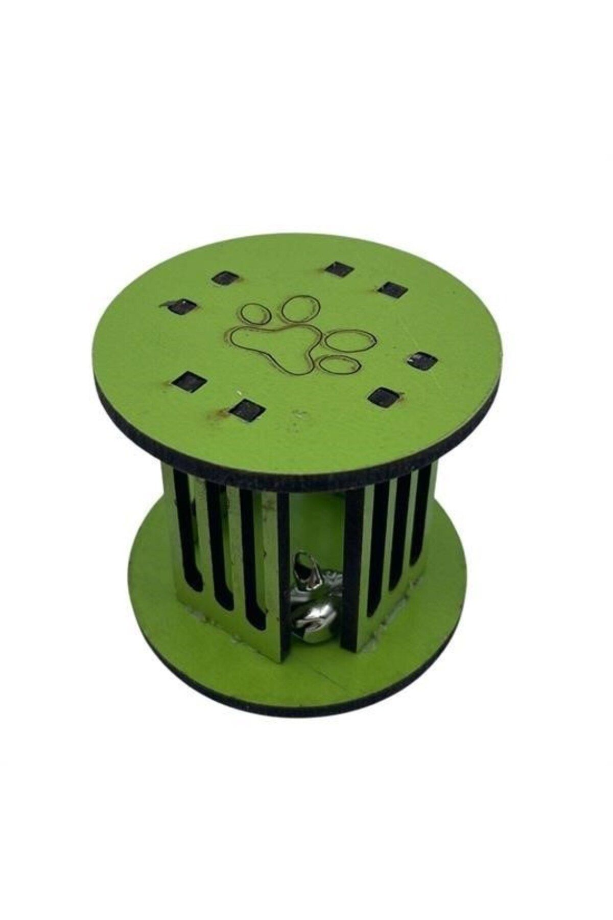 Skygo-BUFFER® Mini Cylinder Fun Colorful Sturdy Small Paw Trace Shaped Cat Toy 3