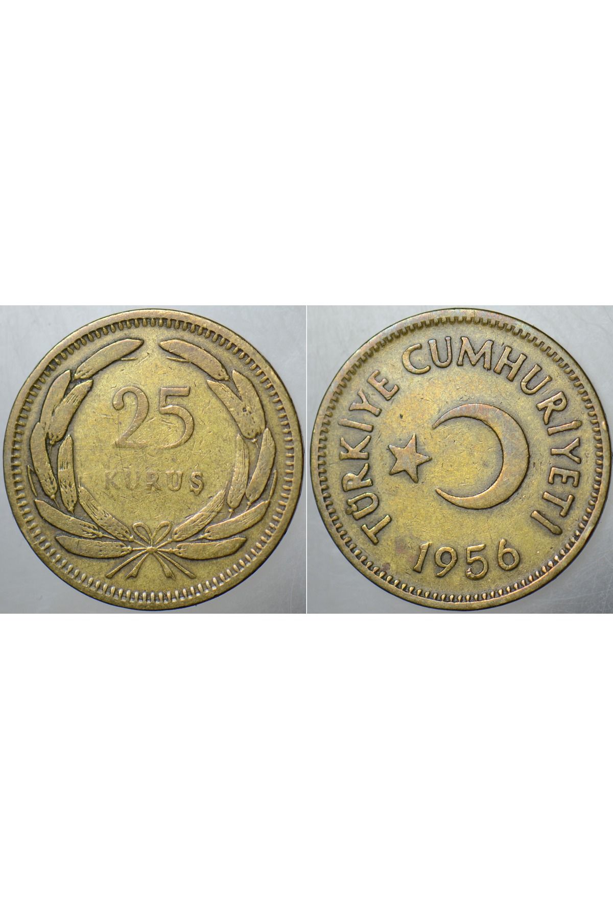 Banknoting TÜRKİYE CUMHURİYETİ 25 KURUŞ 1956.