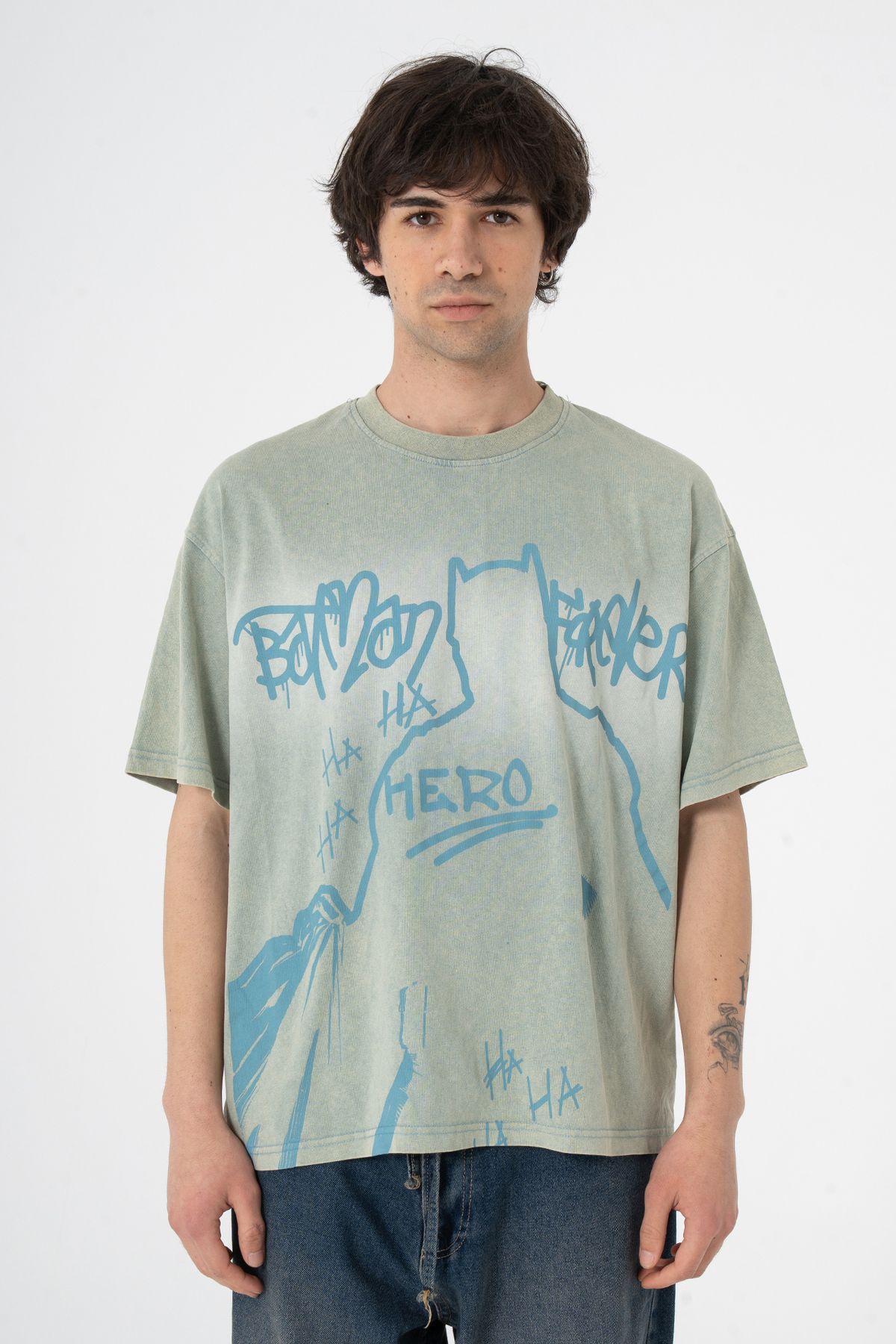 ATE WEAR Oversize Batman Forever Premium Tişört