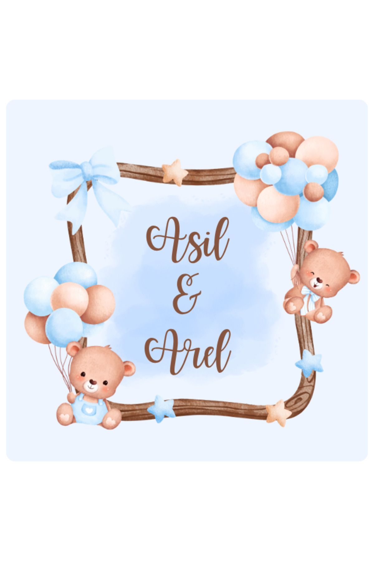 cutart Kişiye Özel Isimli Tarihli Bebek Doğum Mevlid Söz Nişan Kına Düğün Madlen 96 Adet 4cm Sticker