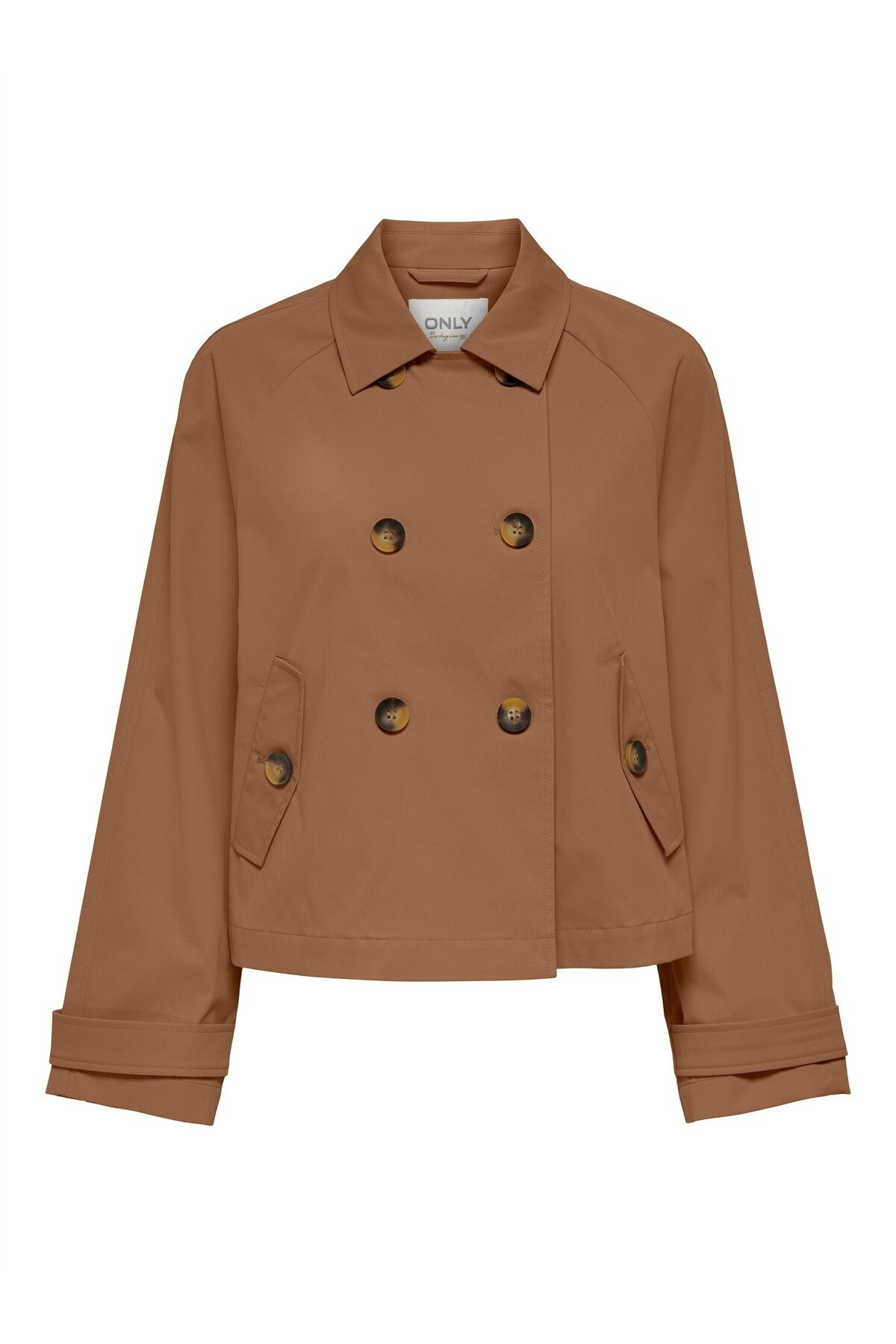 ONLY ONLAPRIL LIFE SHORT TRENCHCOAT OTW NOOS Kadın Toasted Coconut Ceket - 15274982