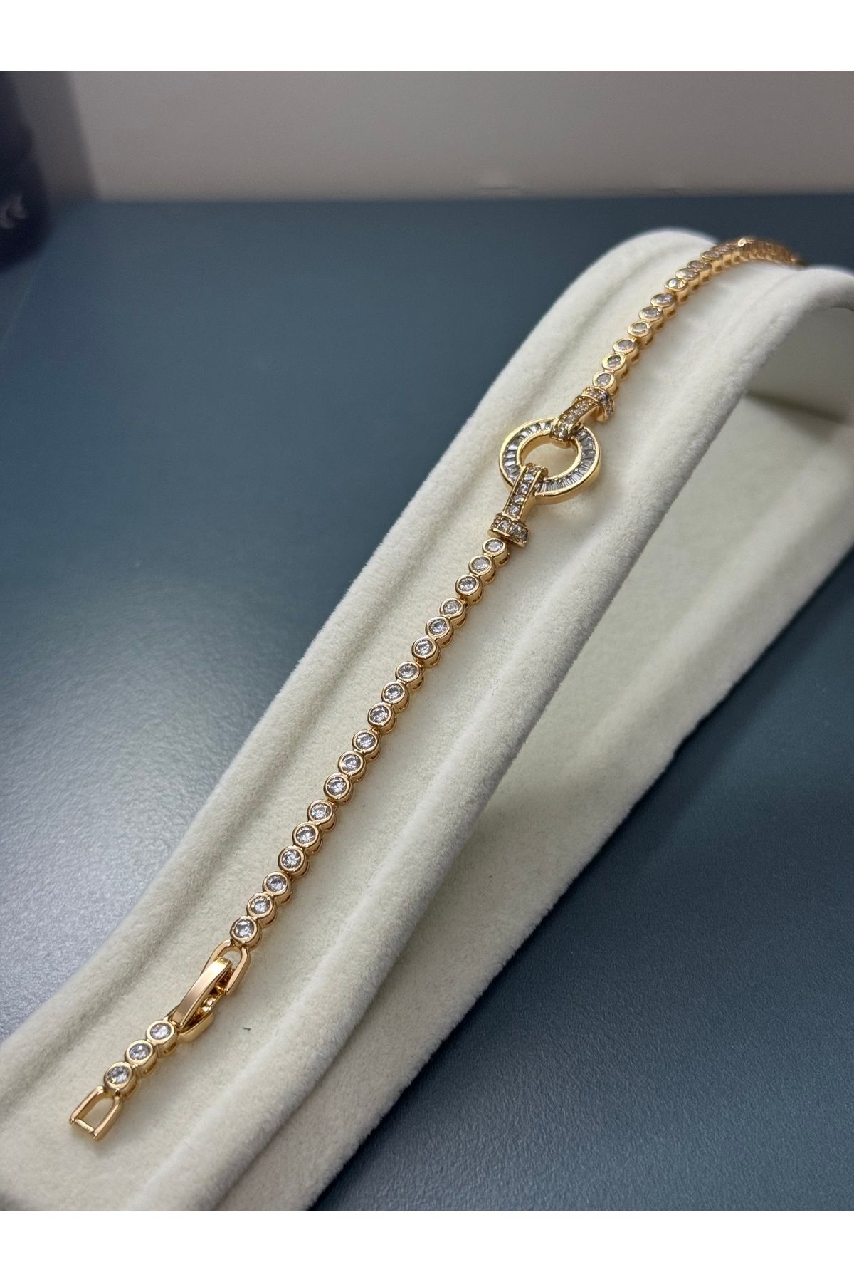 XUPING JEWELRY 316L halkalı zirkon taşlı çelik bileklik paslanmaz kararmaz