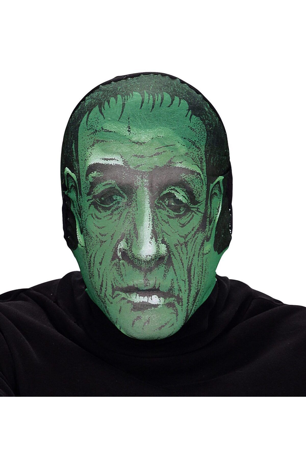 merland benvecocuk Kafaya Tam Geçmeli Bez Frankenstein Maskesi - Streç Korku Maskesi - 3D Baskılı Maske Model 5