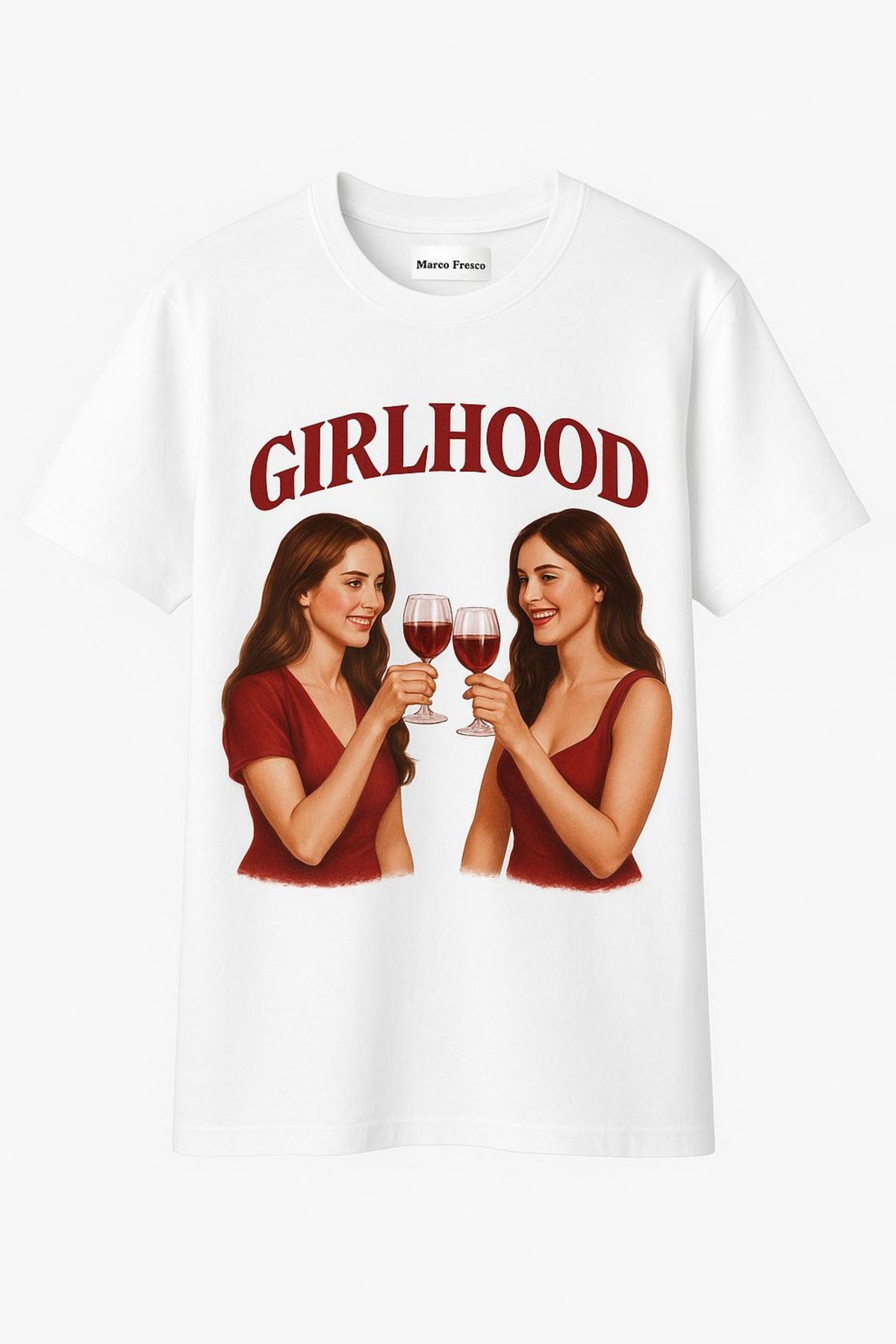 Marco Fresco Unisex Girlhood Baskılı Oversize Tshirt