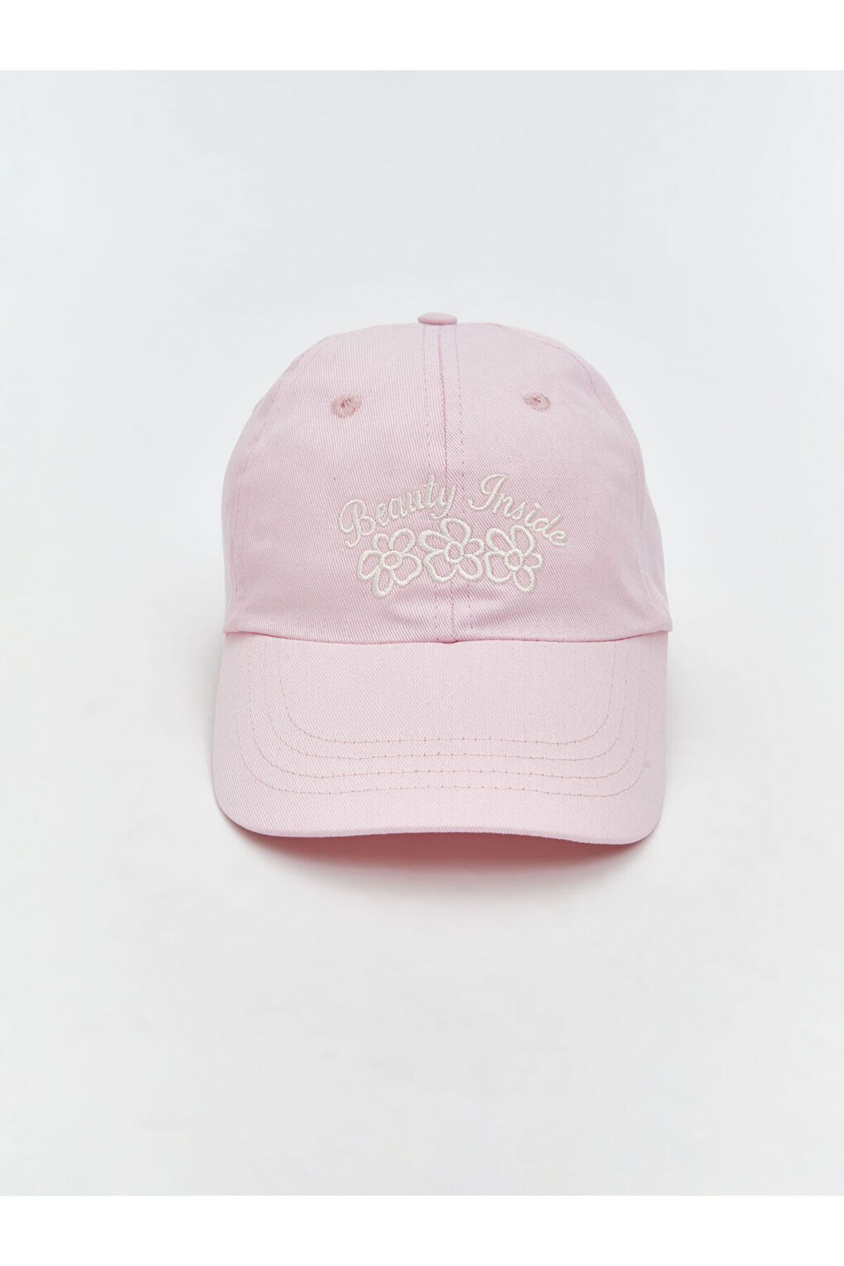 LC Waikiki LCW ACCESSORIES Pembe Nakışlı Kadın Kep Şapka