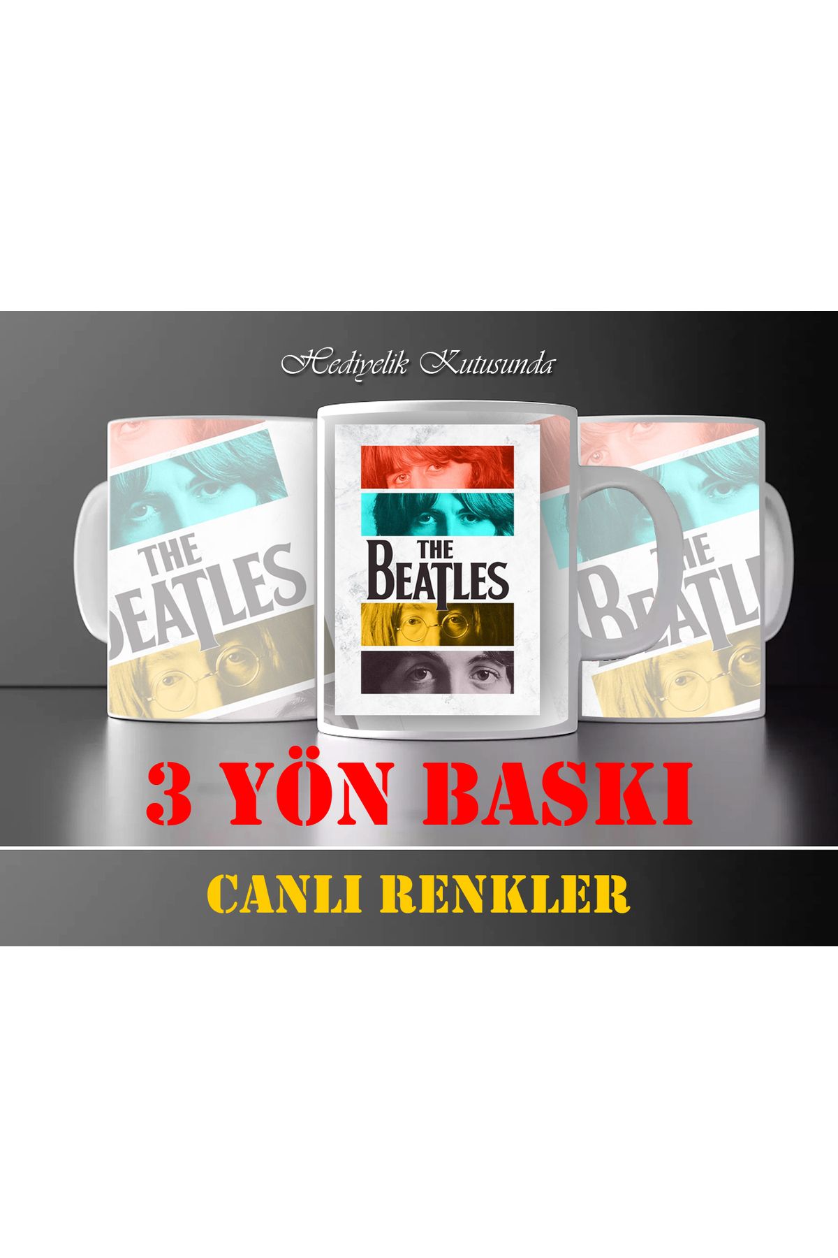 huuart The Beatles kupa bardak hediyelik
