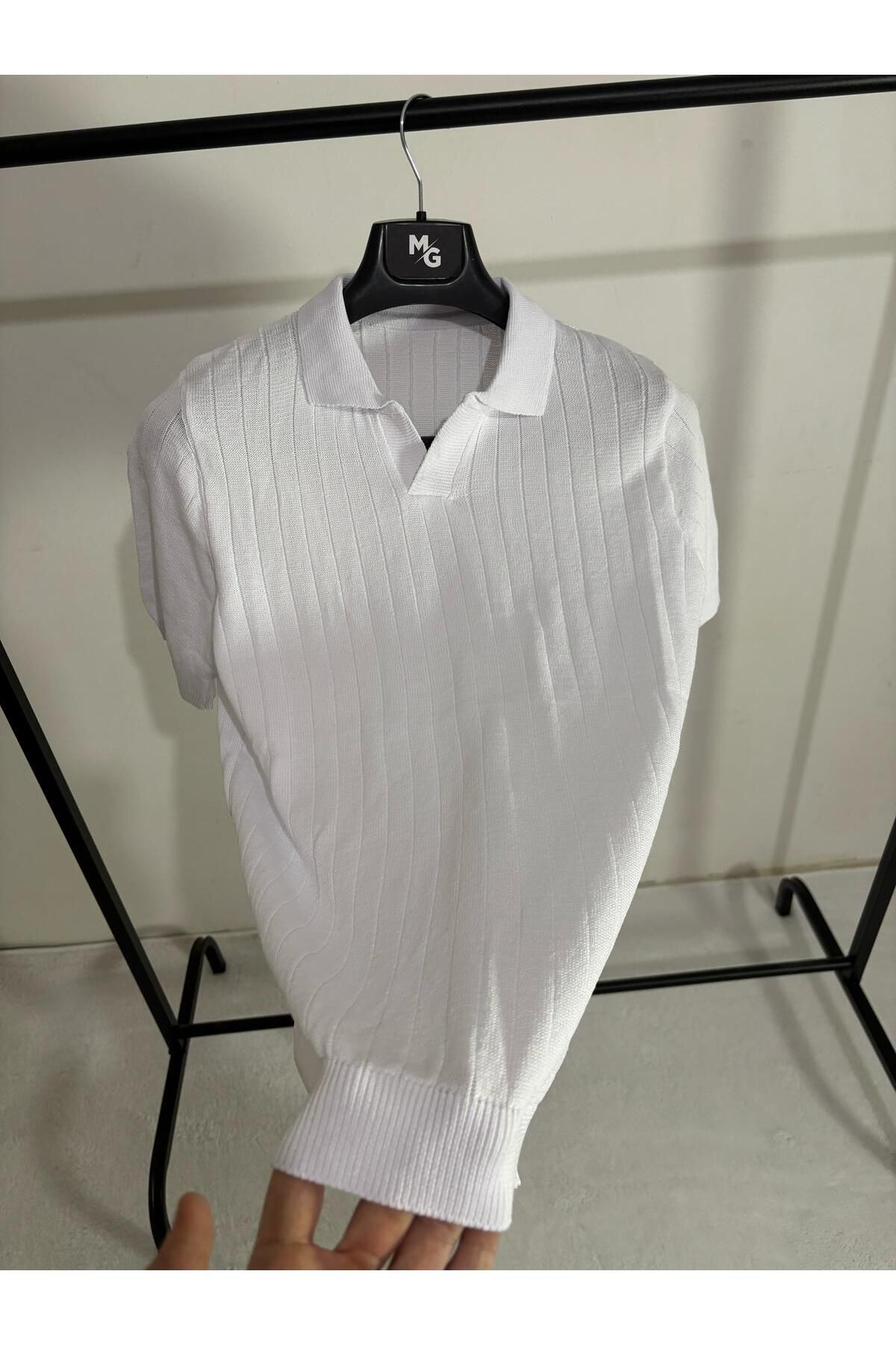 Butik Apaş Yaka Triko T-shirt