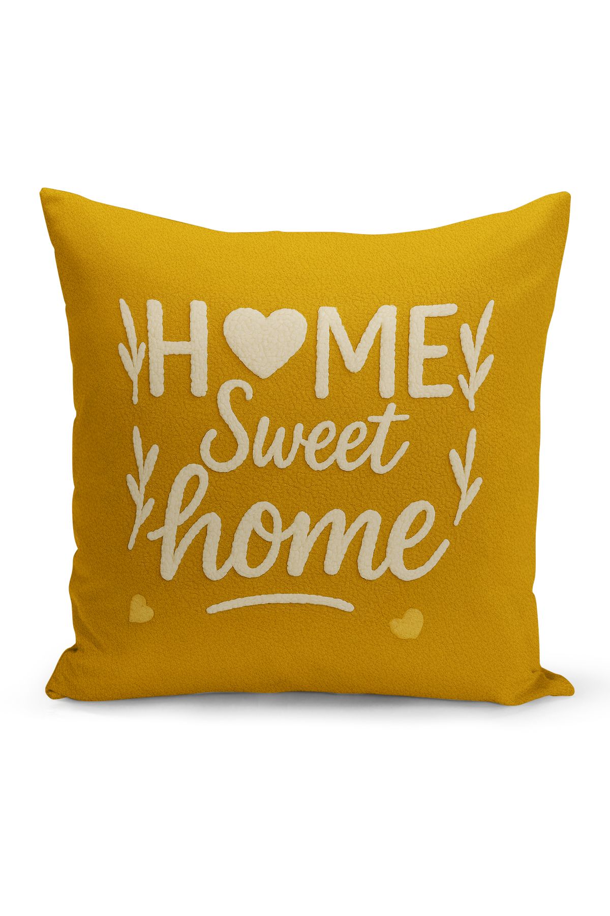 Bertille Home Çift Tarafı Dijital Baskılı Kırlent Kılıfı (Panç /Punch Nakış Desen Görünümlü)