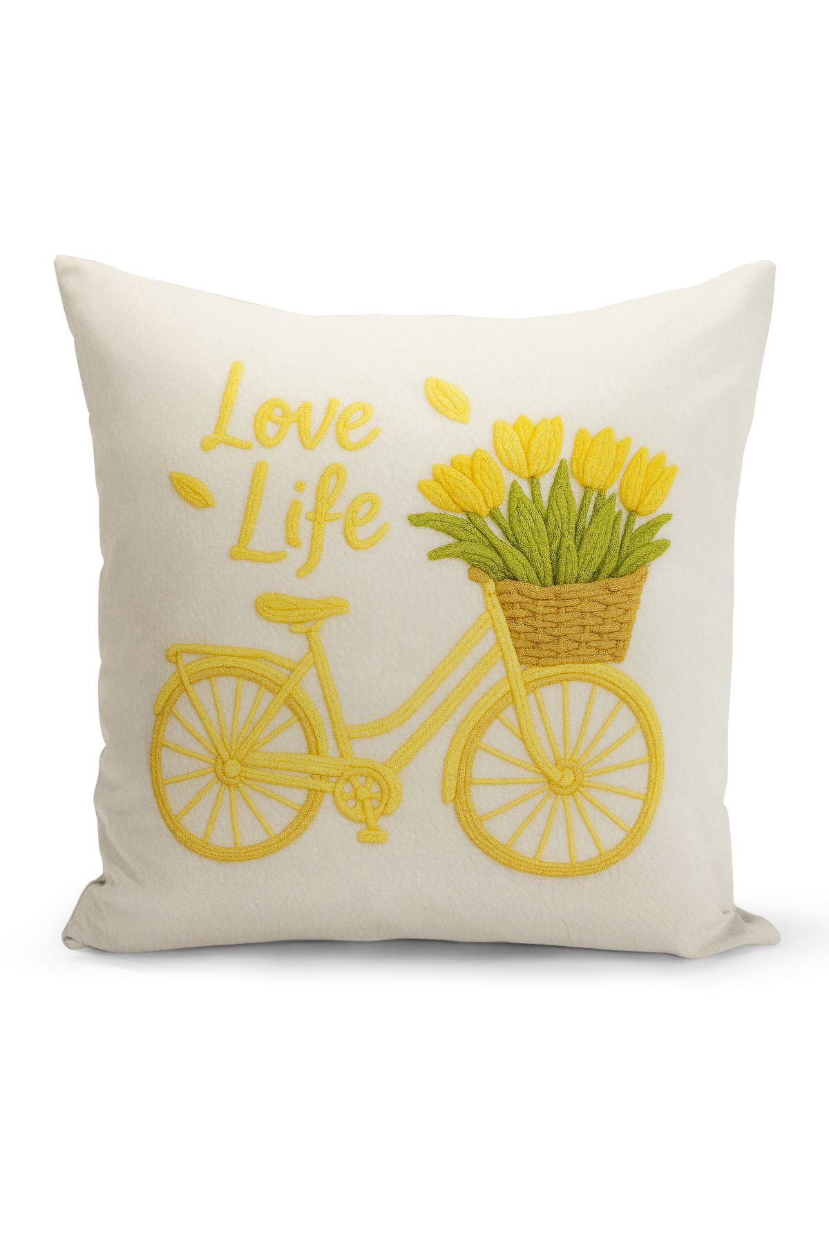 Bertille Home-Set de 3 huse de pernă cu imprimare digitală pe două părți (aspect de broderie cu model de puncție) 4