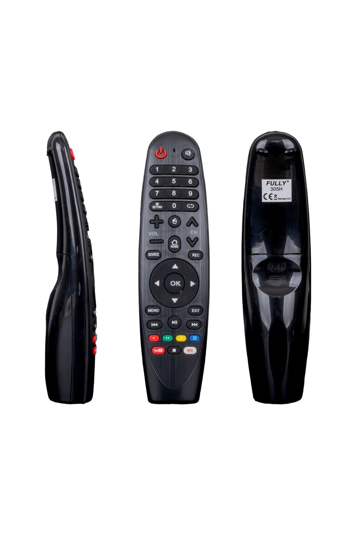 BIGBOYCL Telenova Youtube-Netflıx Tuşlu Lcd-Led Ses Komutsuz Tv Kumanda