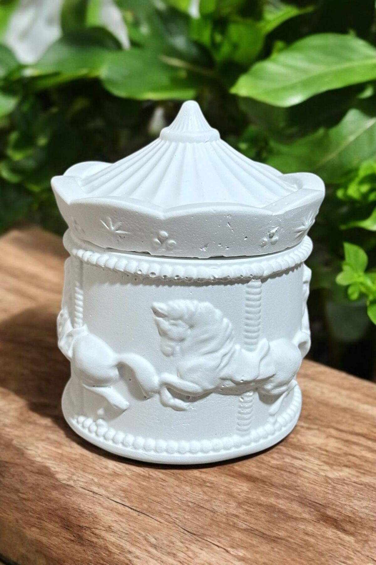 SerenityHaven Ham Taş Atlı Karınca Kutu