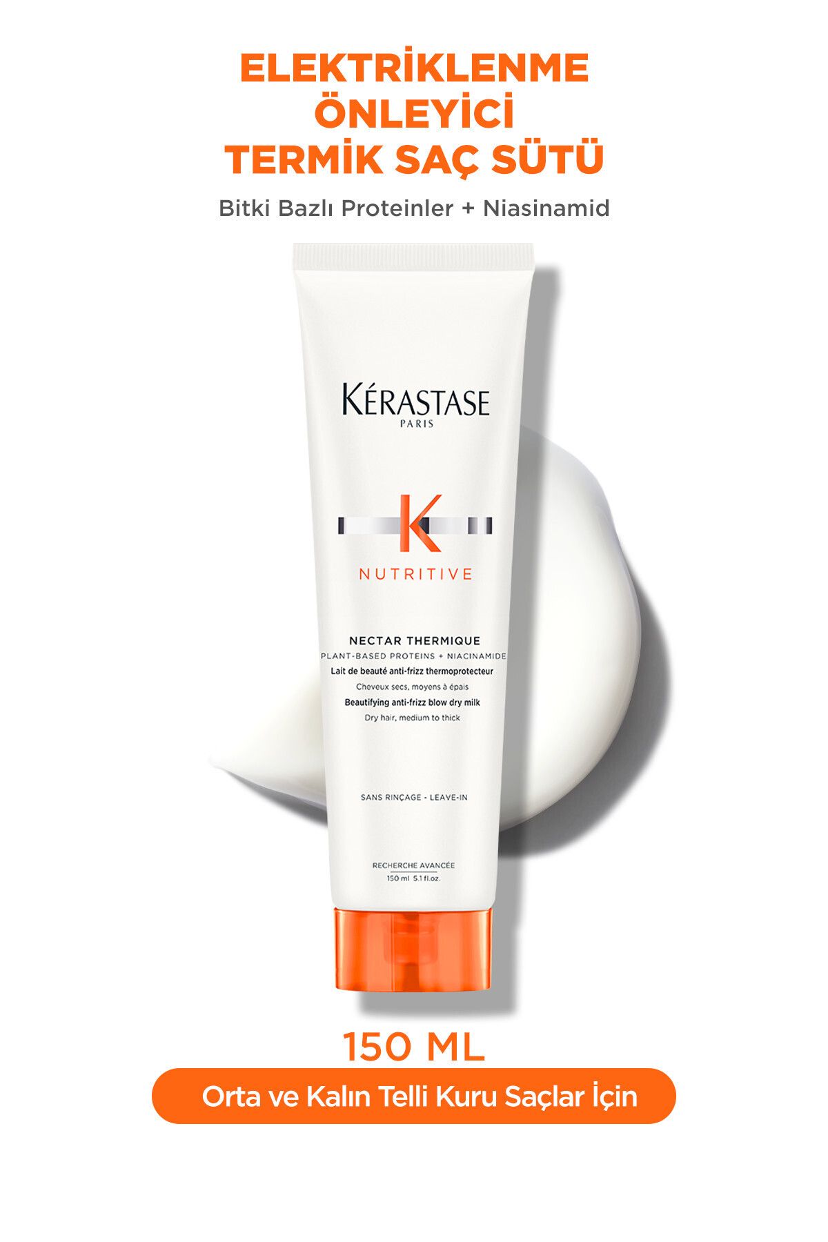 Kerastase YENİ-36Nutritive Thermique 230°c* sıcaklığa kadar saçı koruyucu Kuru Saçlar İçin Saç Sütü 150 ml EVA