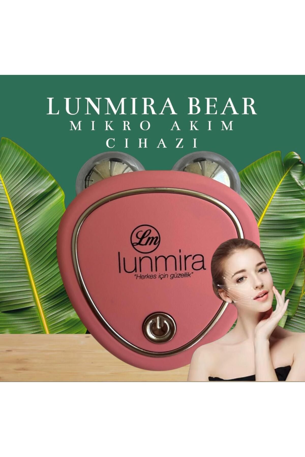 lunmira LUNMİRA BEAR 02 PINK (Mikro Akım & Anti Shock & Ultrasonik Titreşim) Yüz Germe Cihaz