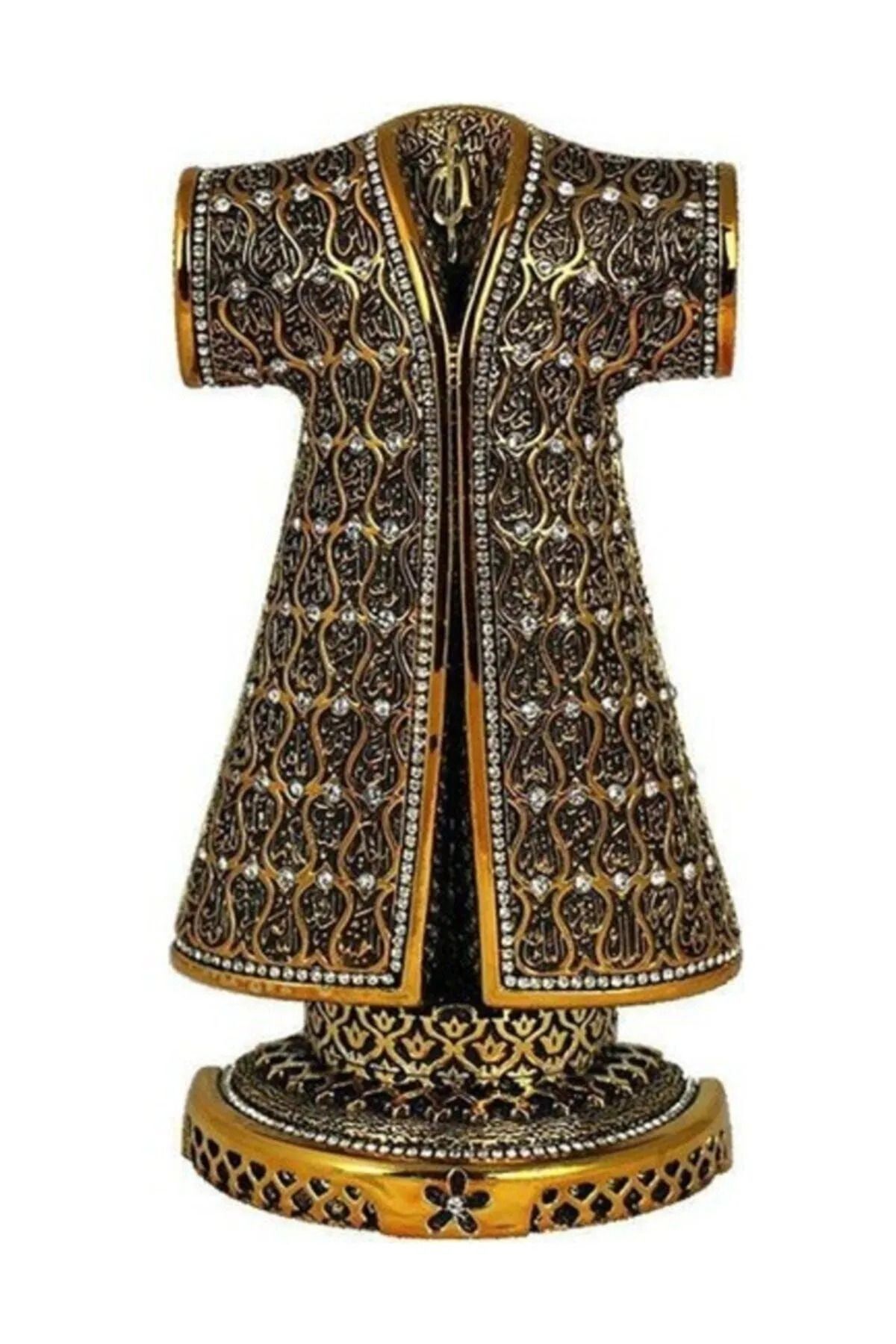 SerenityHaven Altın Kaftan Esmaül Hüsna Yazılı Biblo Gold