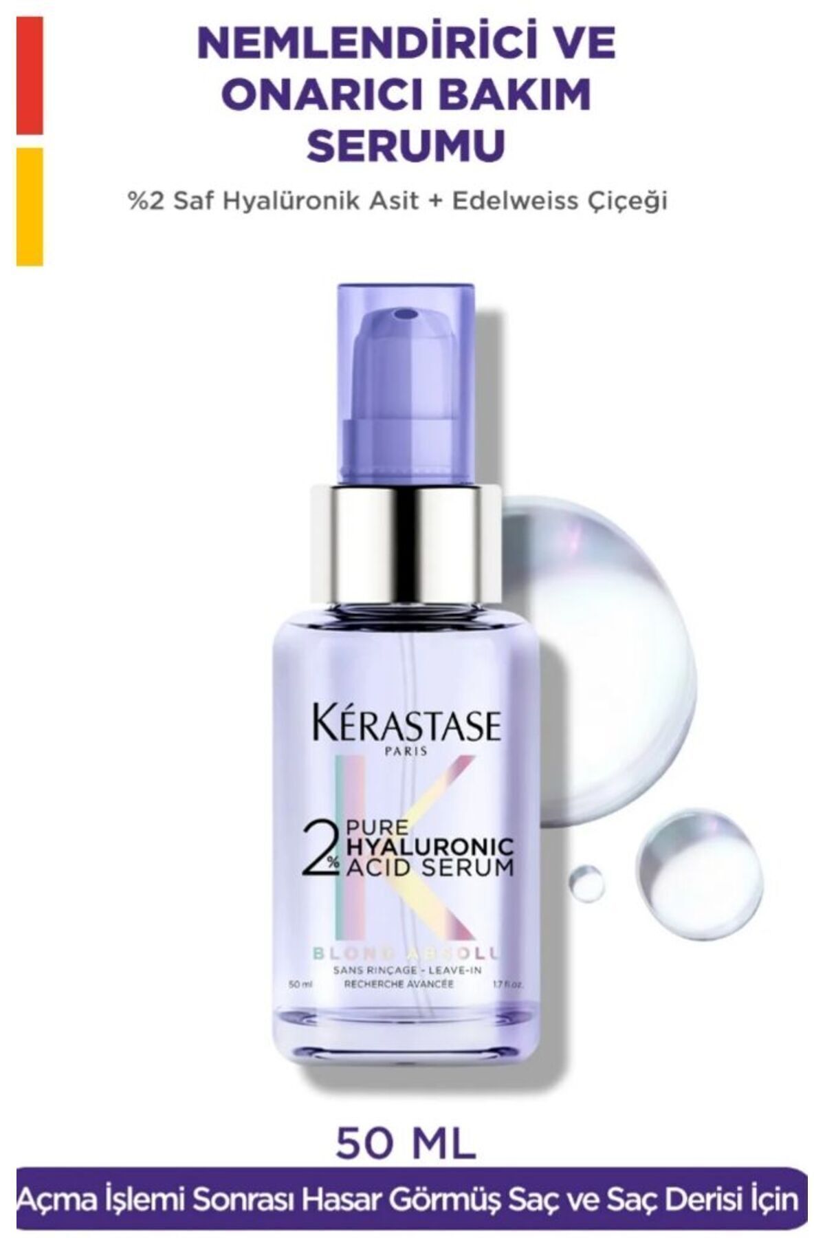 Kerastase YENİ-263BLOND ABSOLU SAÇ İÇİN ASIT İÇEREN SERUMU 50 ML evakuafor6