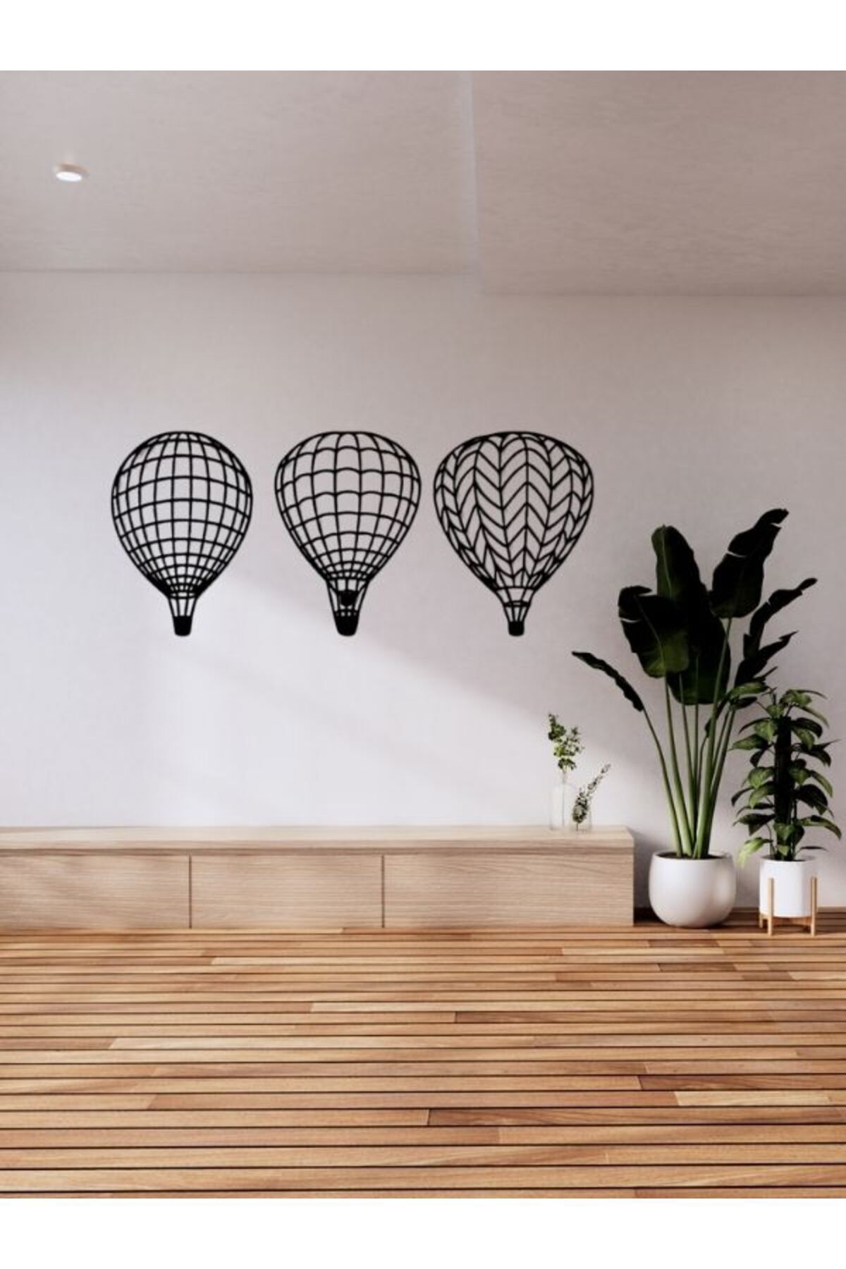 SerenityHaven Sıcak Hava Balonları Duvar Dekoru