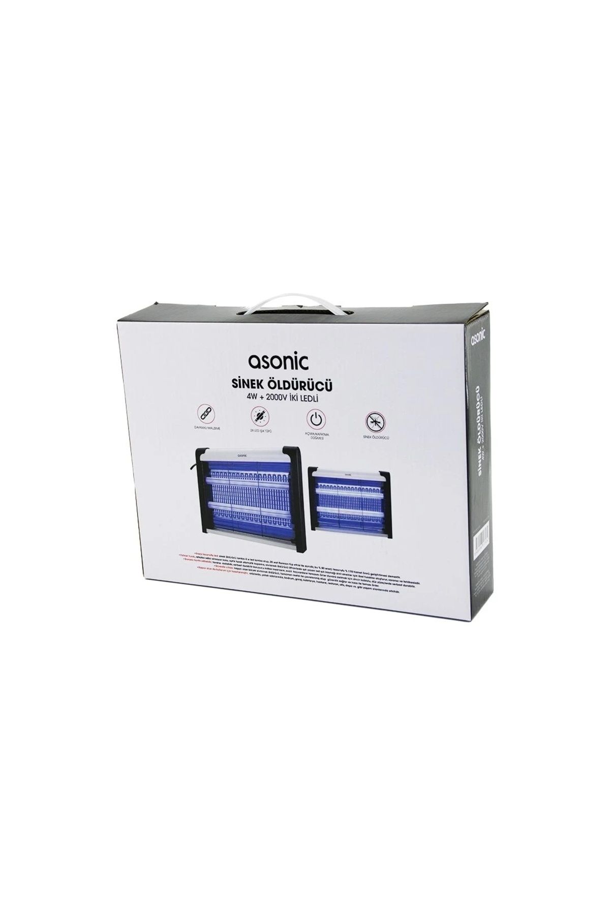 BIGBOYCL 2 Ledli Sinek Öldürücü Cız Makine 4W - 2000V 30M2 Etkinlik Alanı As-A28