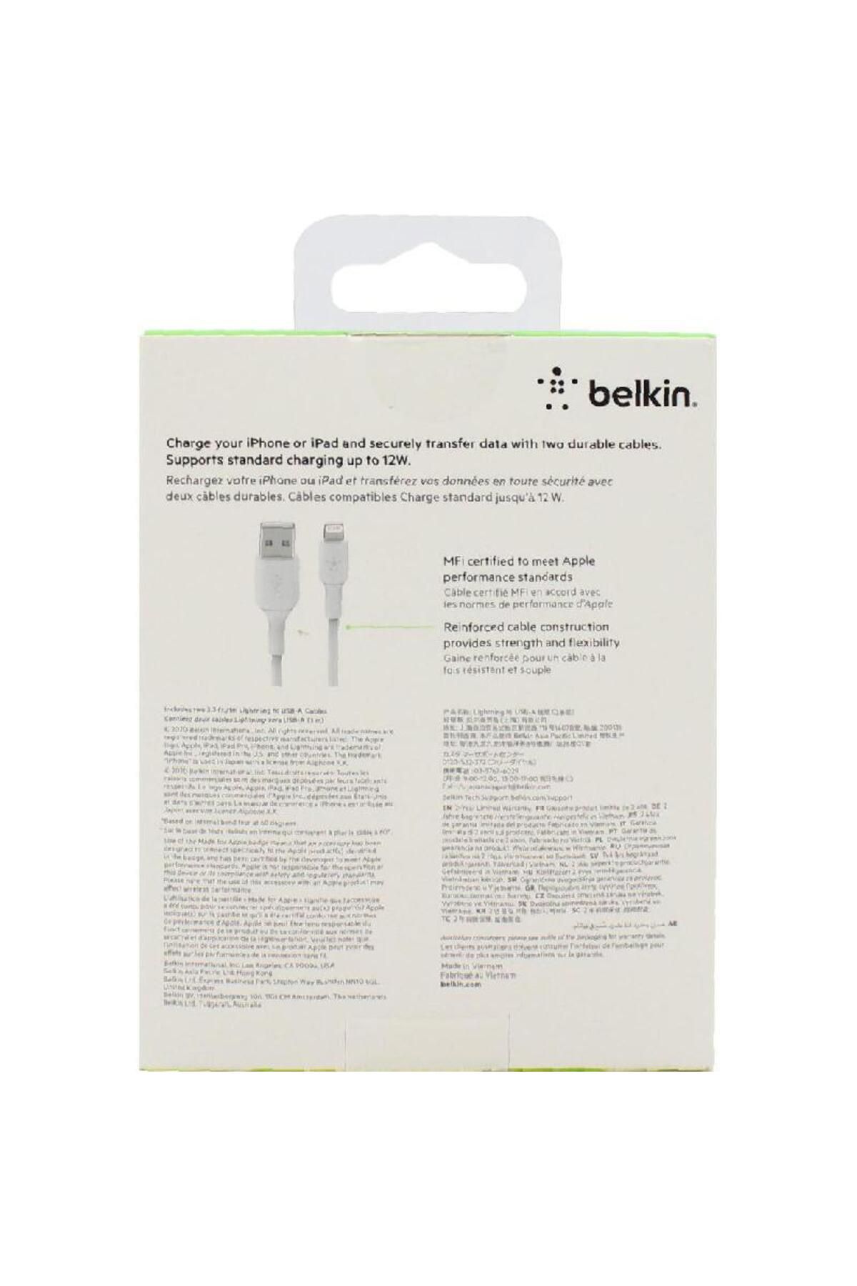 Belkin-2 Pack Lightning to USB Smartphone Sync Cable for Smartphone with Lightning Port 3