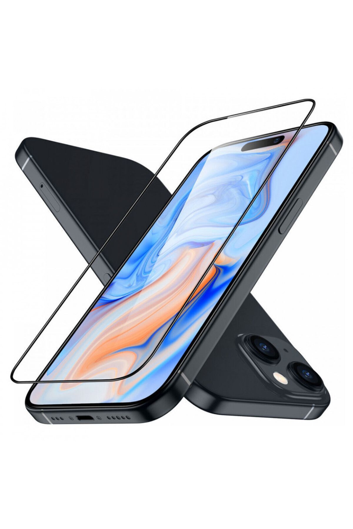 ESR-IPhone 15 Plus Screen Protector - ESR Armorite Screen Protector - Black 5