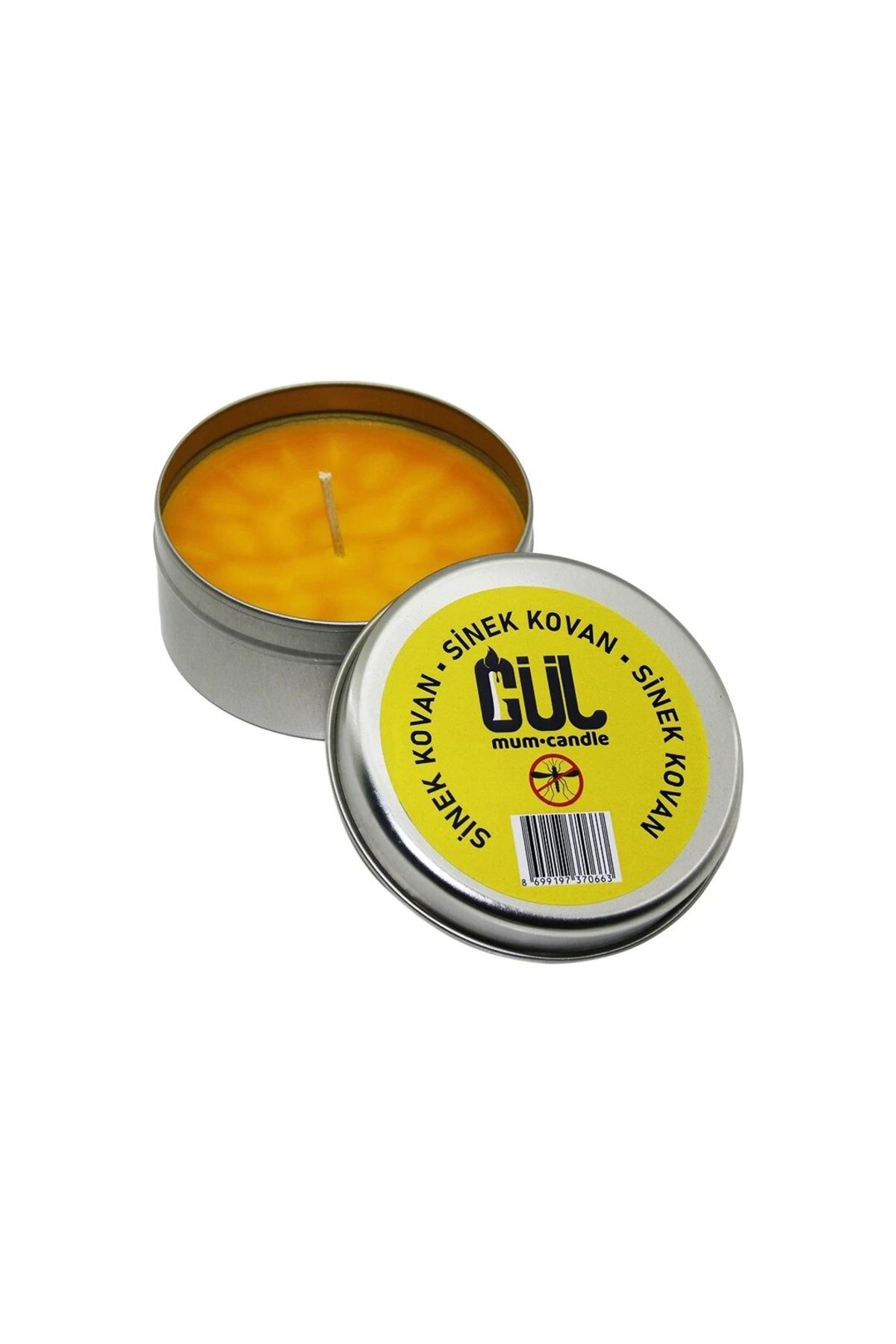 BIGBOYCL Mum Candle Sinek Kovan Mum Teneke Kutu