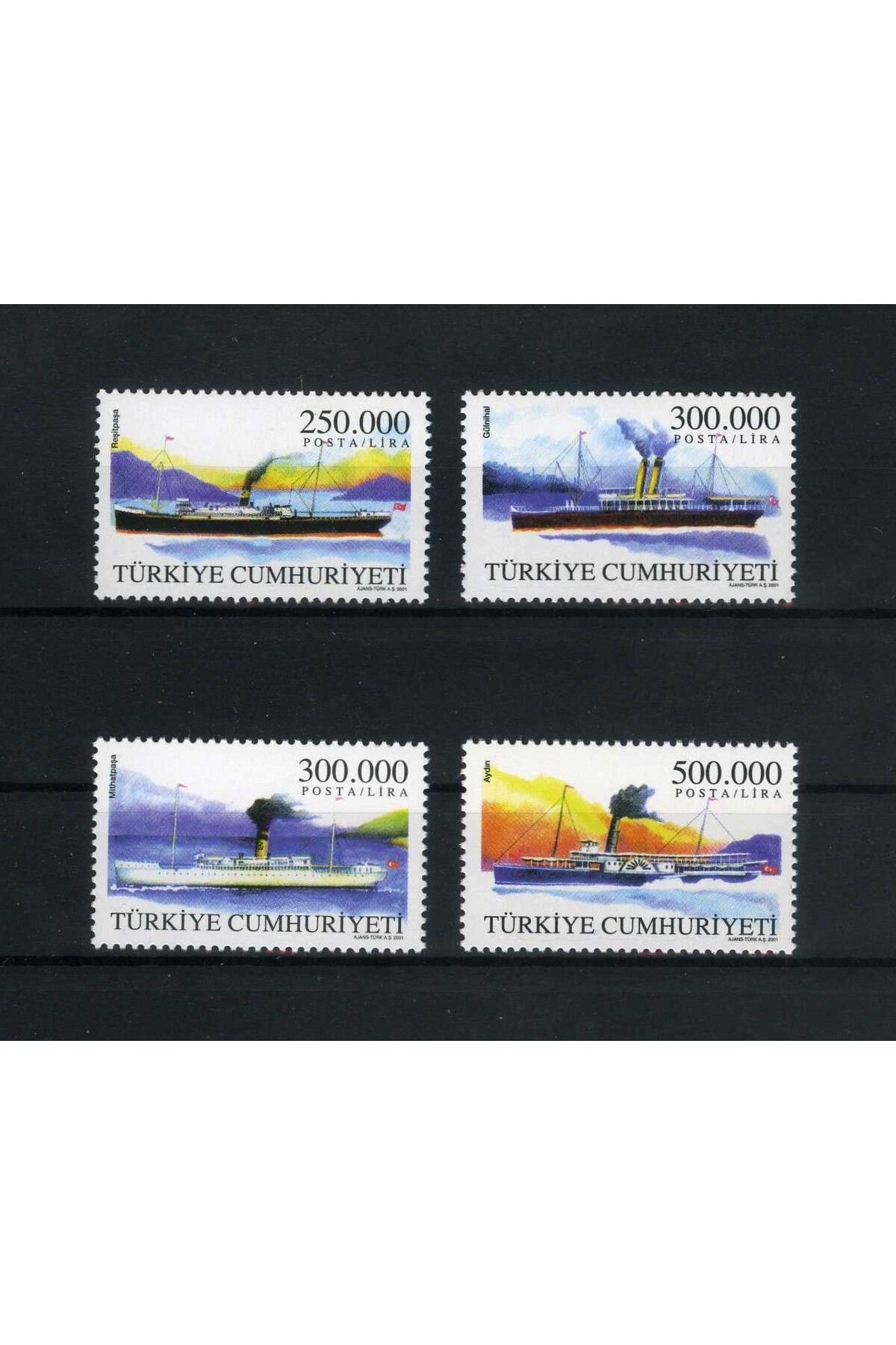 Jupiter Stamps Koleksiyon Pulları,Türk Ticaret Gemileri,4 Pulluk Seri,Konsept Hediyelik,Hobiler,ASB-99173342