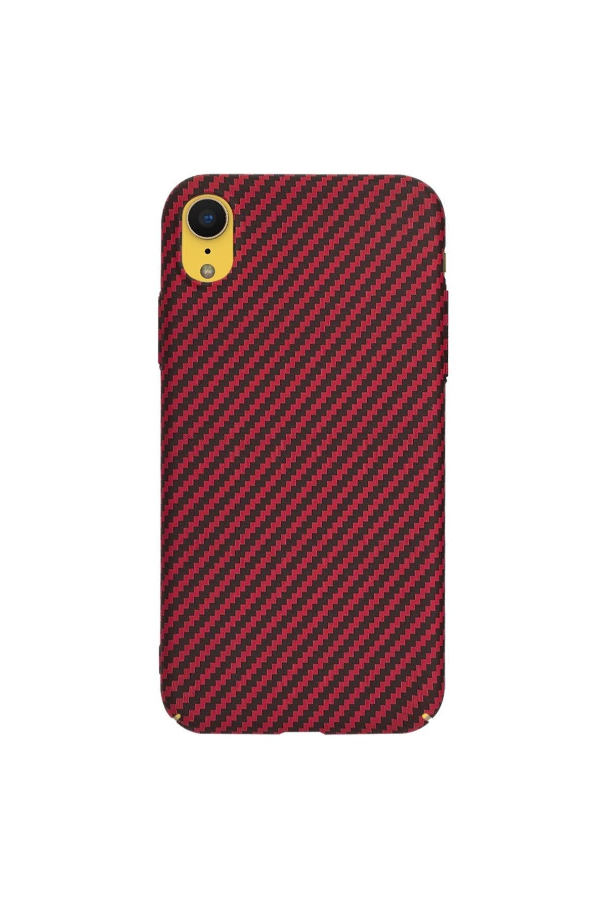 Techsuit-IPhone XR Case - Techsuit Carbonite FiberShell - Red 3
