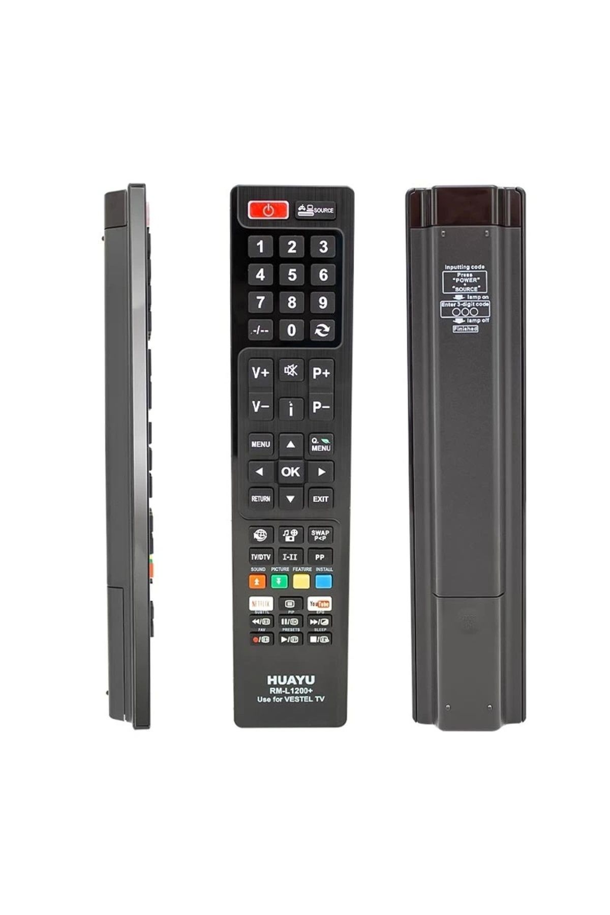BIGBOYCL Huayu Kl Rm-L1200+ Vestel Youtube - Netflıx Tuşlu Lcd-Led Tv Kumanda