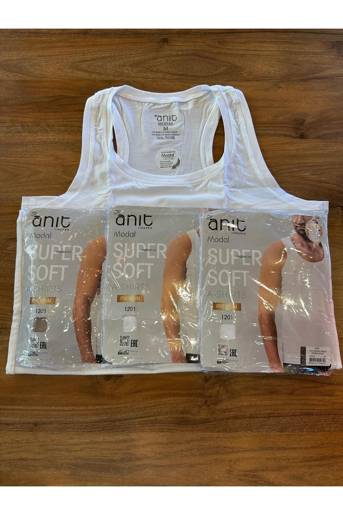 Anıt Modal Kumaş Esnek Kuru Seri Tutan Yumuşak Konforlu Erkek Sporcu Atlet 3'lü Paket