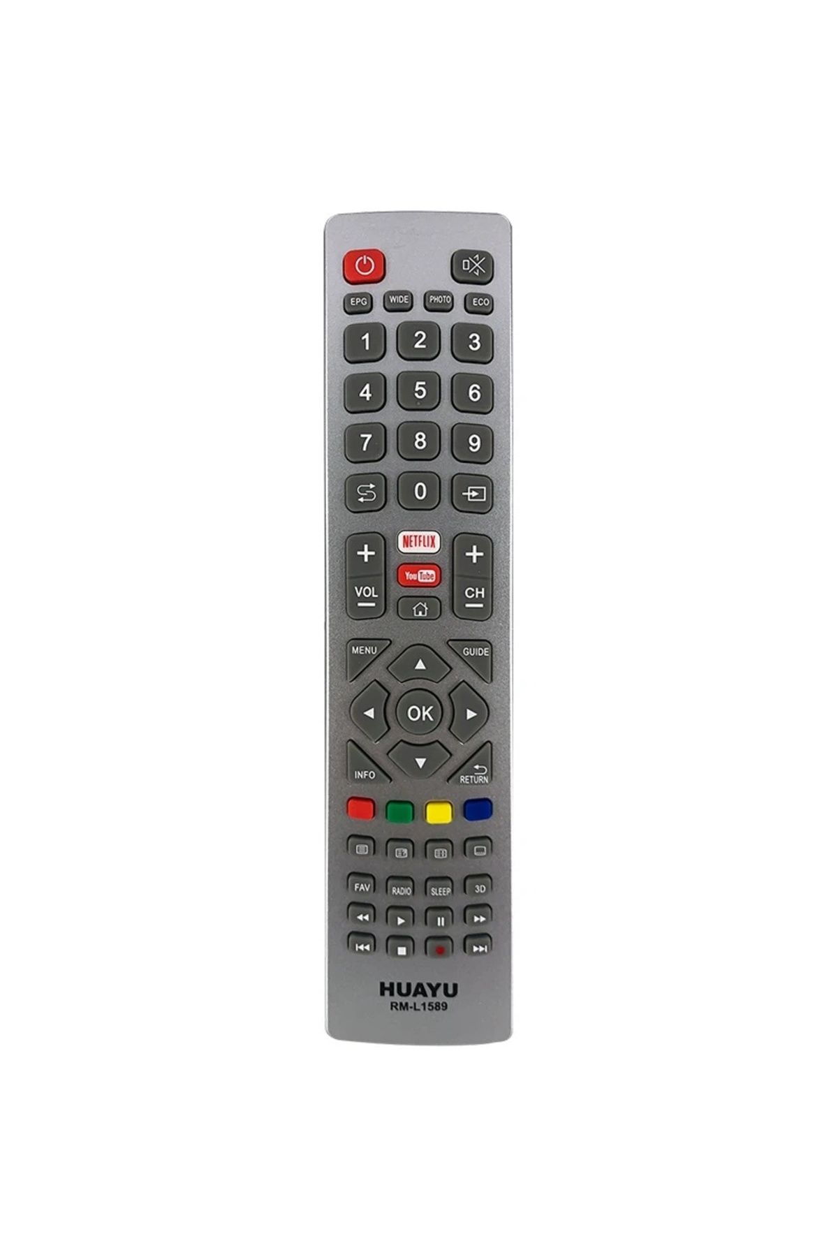 BIGBOYCL Huayu Kl Rm-L1589 Sharp Aquos Netflıx-Youtube Tuşlu Lcd-Led Unıversal Kumanda