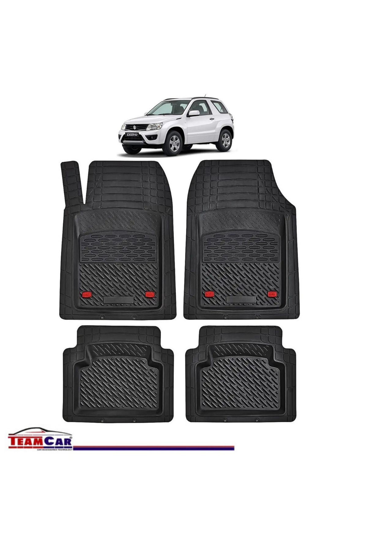TEAMCAR-Covorașe auto tip tavă ® compatibile cu Suzuki Vitara 3 (Grand Vitara) (2005–2015) - SUV 1