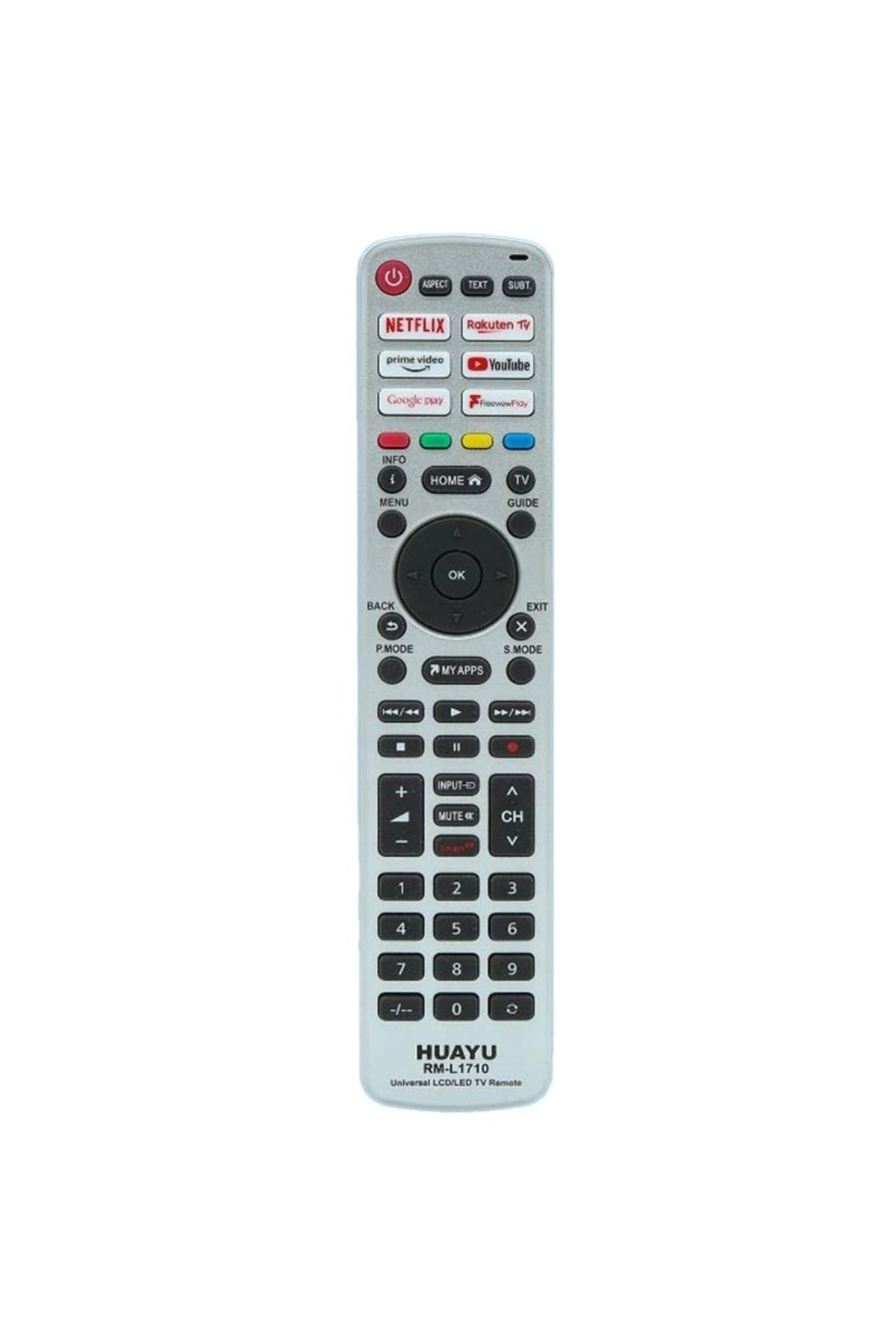 BIGBOYCL Rm-L1710 Unıversal Netflıx-Prıme Vıdeo-Youtube-Rakuten Tv-Google Play Tuşlu Lcd Led Tv Kumandası