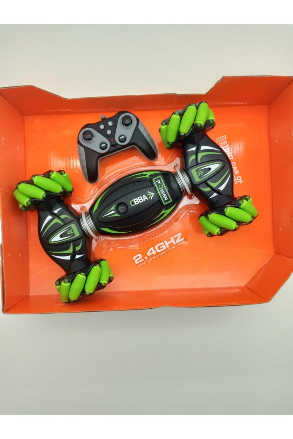 Ceren Oyuncak Ceren Ctoys Yeşil Stunt Lateral & Burs 360 Deerece