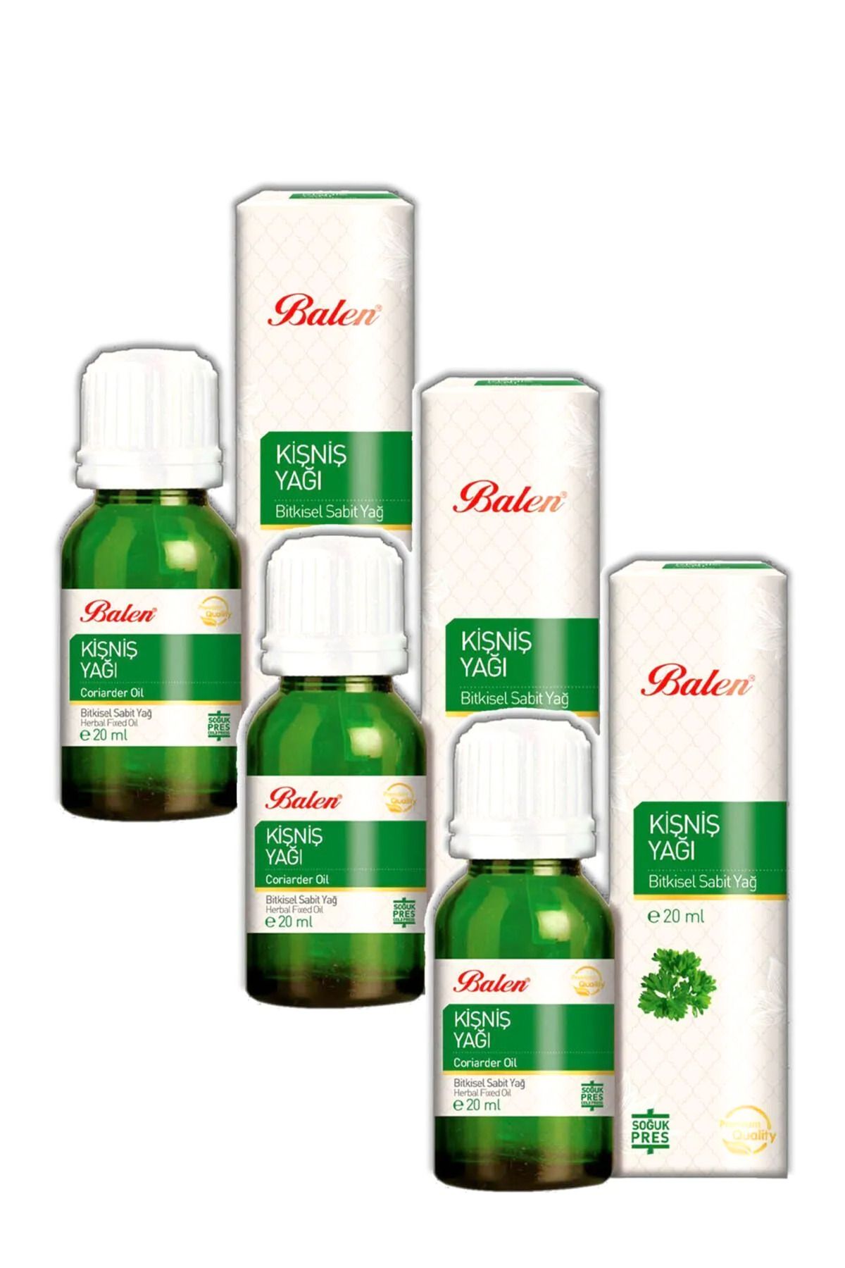 GÜLCE LOKMAN HEKİM AKTAR BALEN KİŞNİŞ YAĞI 3 X 20ML SOĞUK PRES