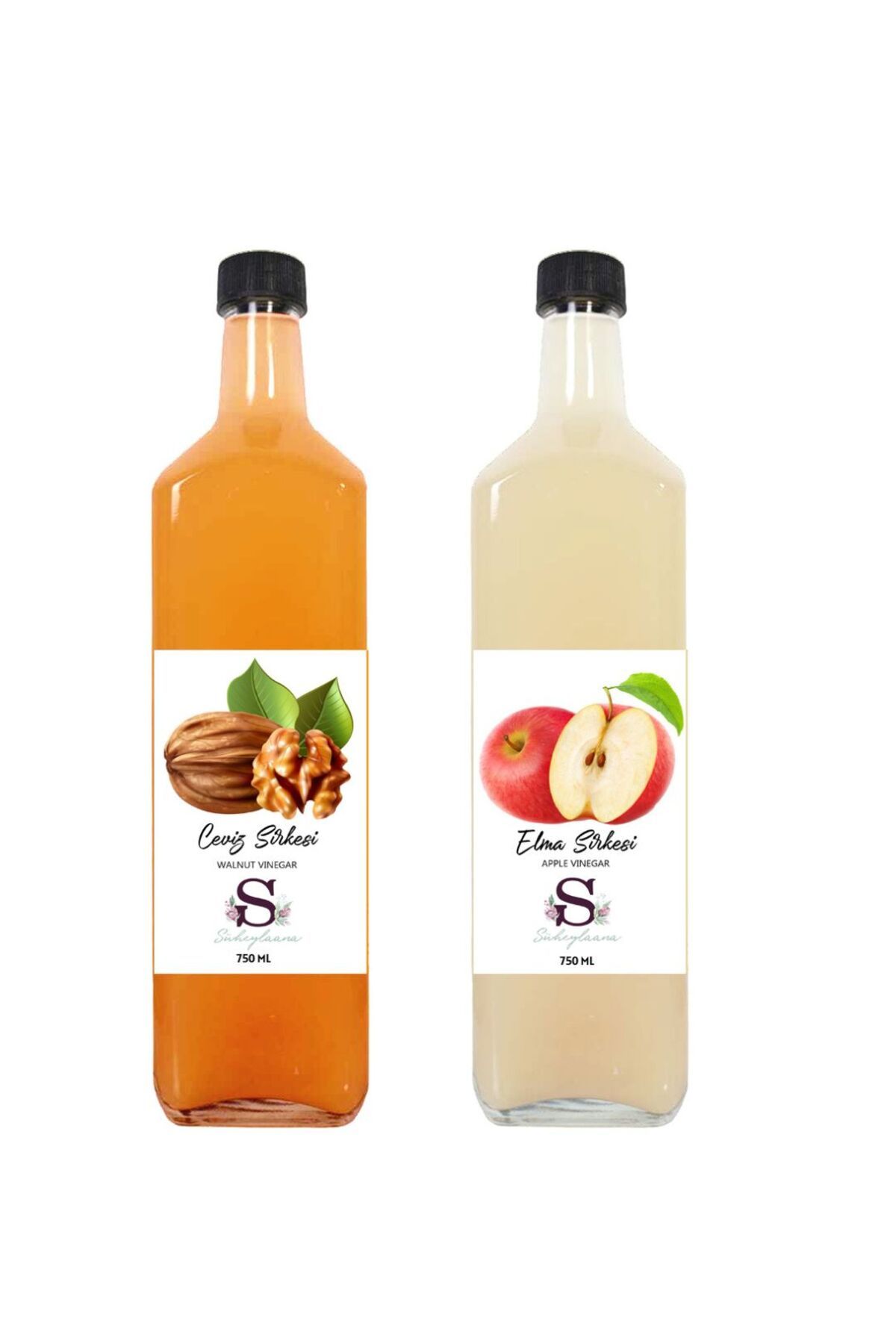 Süheylaana Doğal Ceviz Sirkesi 750 Ml - Doğal Elma Sirkesi 750 Ml