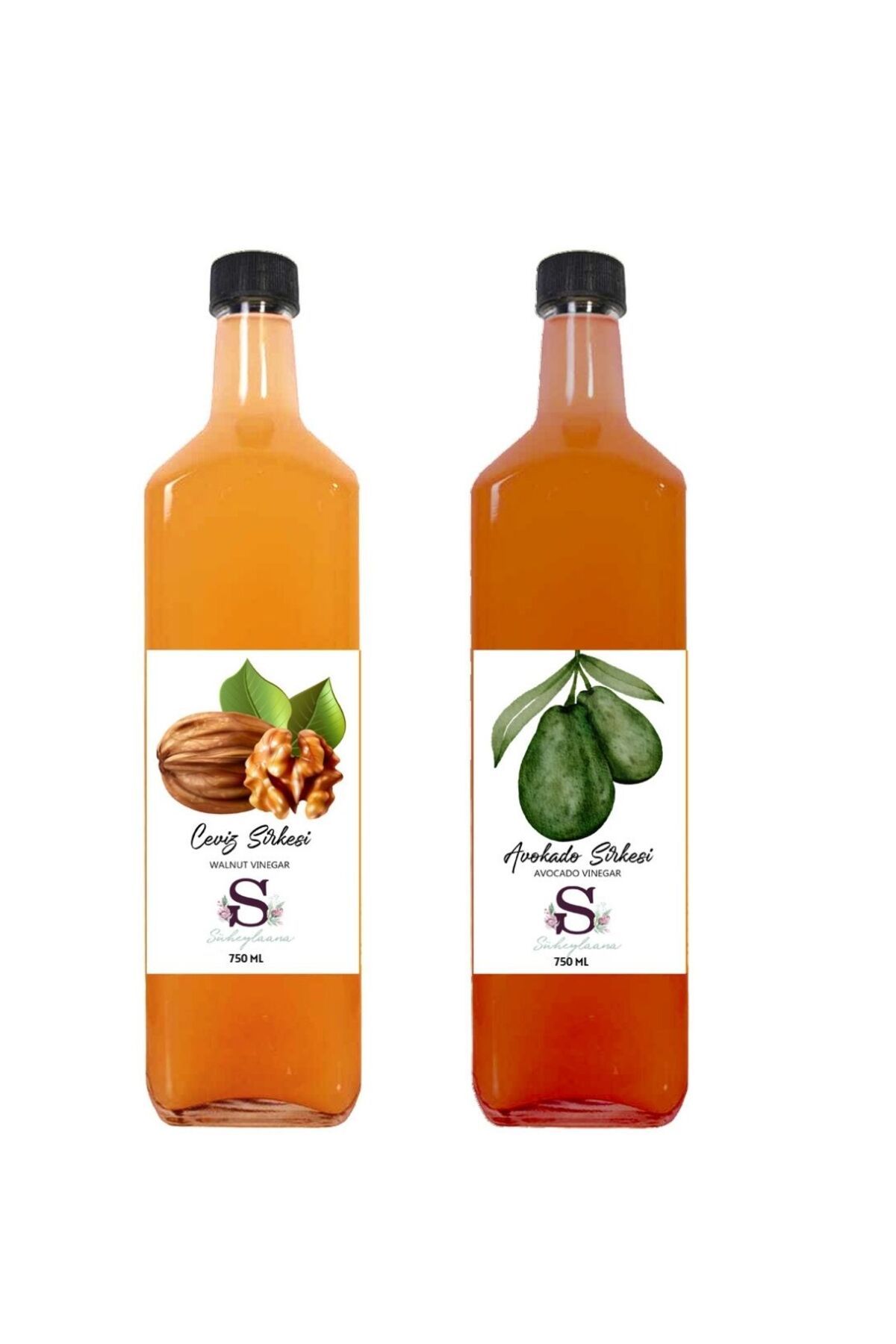 Süheylaana Doğal Ceviz Sirkesi 750 Ml - Doğal Avokado Sirkesi 750 Ml