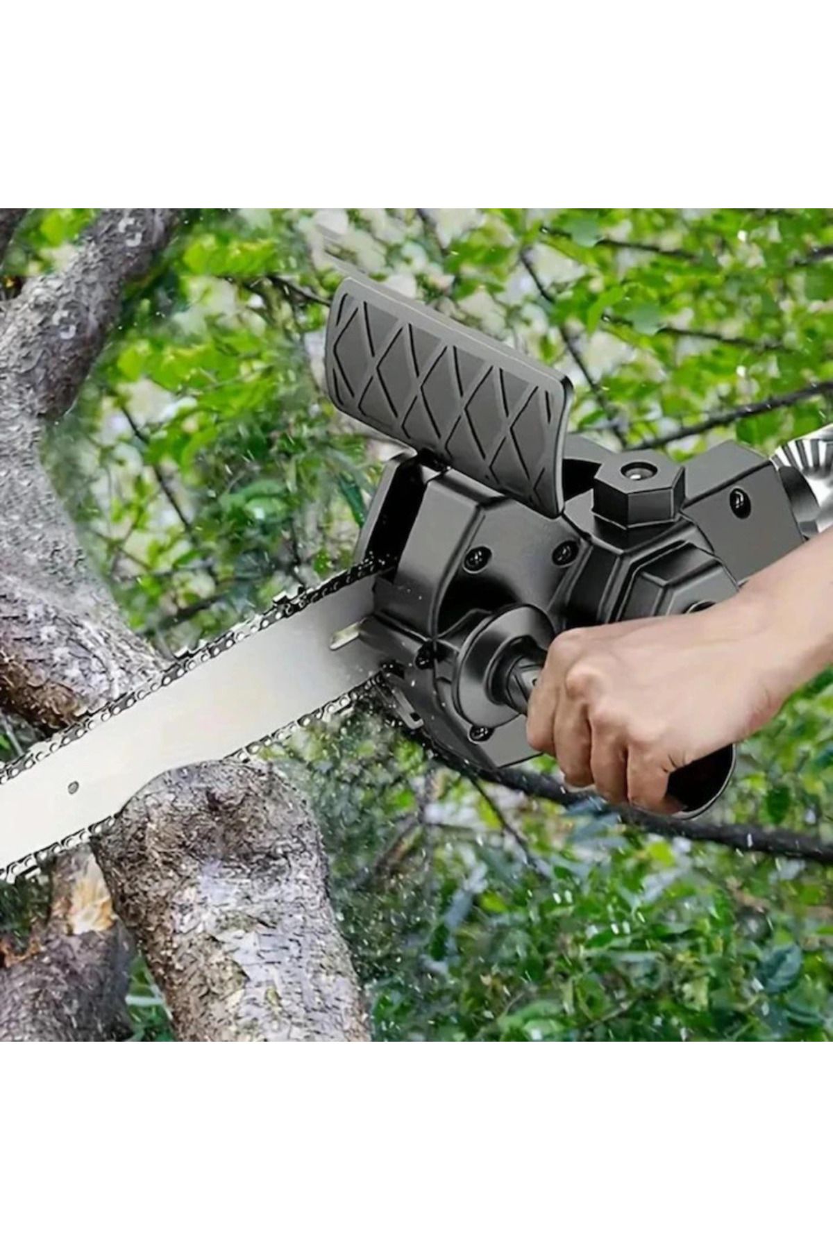 FİAPFO-Mini Chainsaw Adapter for APF Drill with 2 Chains 6 Inch+ Magnetic Bit with 2 Heads 7