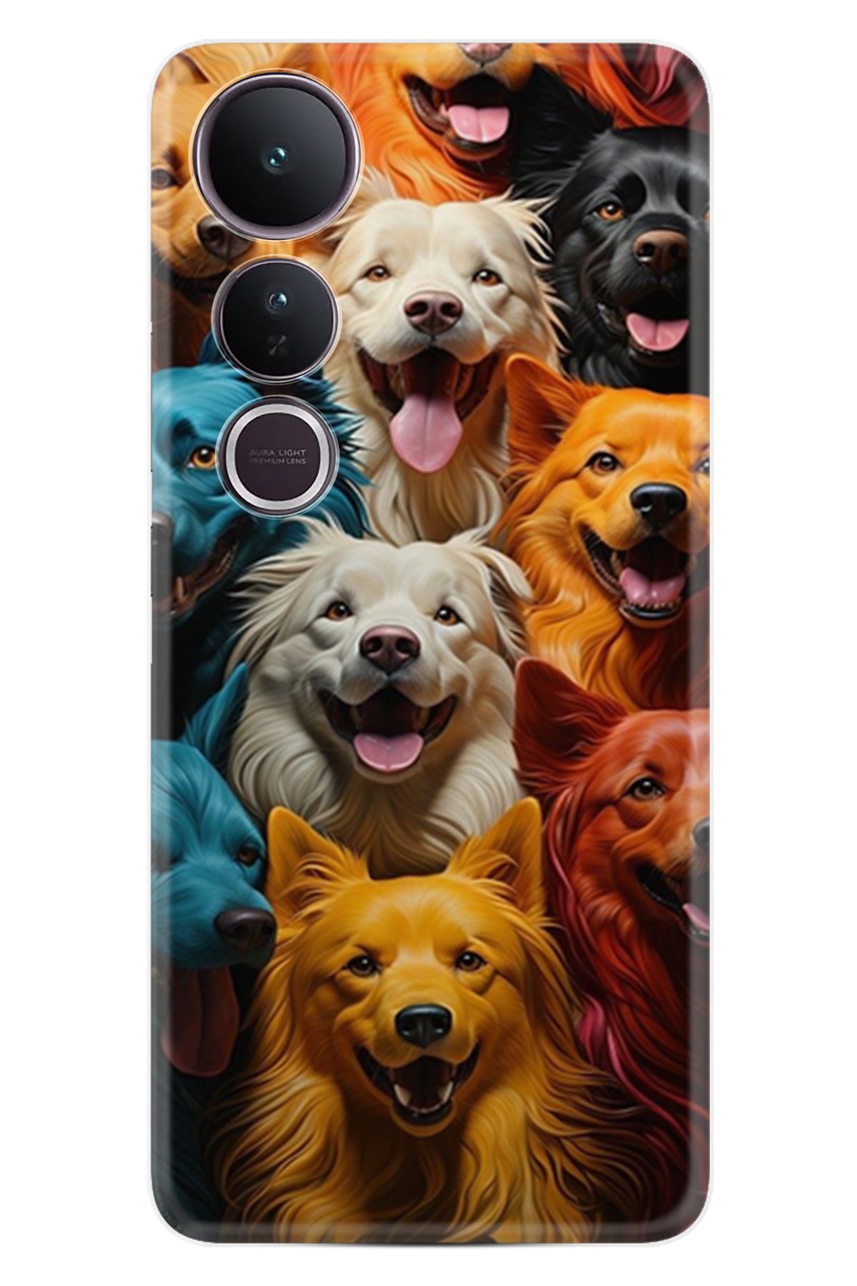 Kılıfland Vivo V50 Lite Kılıf Boutique Baskılı Resimli Köpekçikler Pcode -026