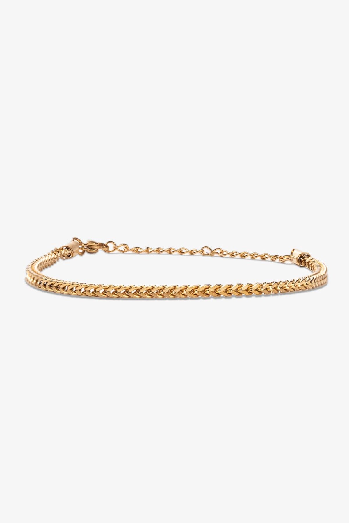 Getto Deri Braided Çelik Bileklik