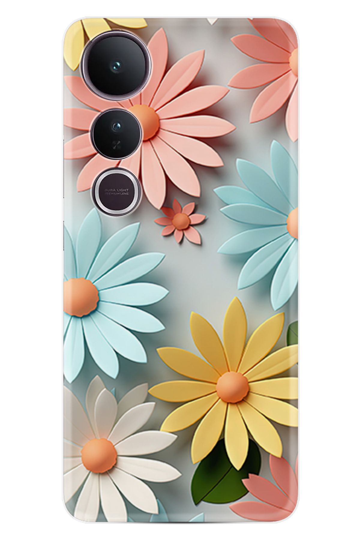 Kılıfland Vivo V50 Lite Kılıf Boutique Baskılı Resimli Güzel Çiçekler Pcode -020