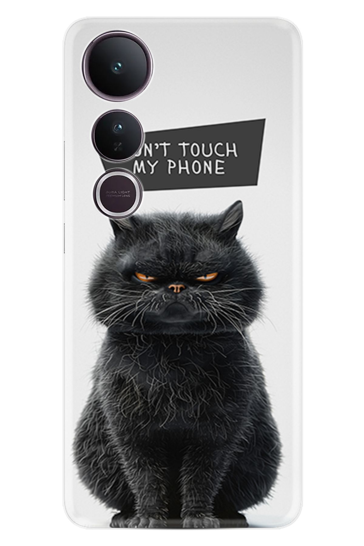 Kılıfland Vivo V50 Lite Kılıf Boutique Baskılı Resimli Don't Touch Cat Pcode -011